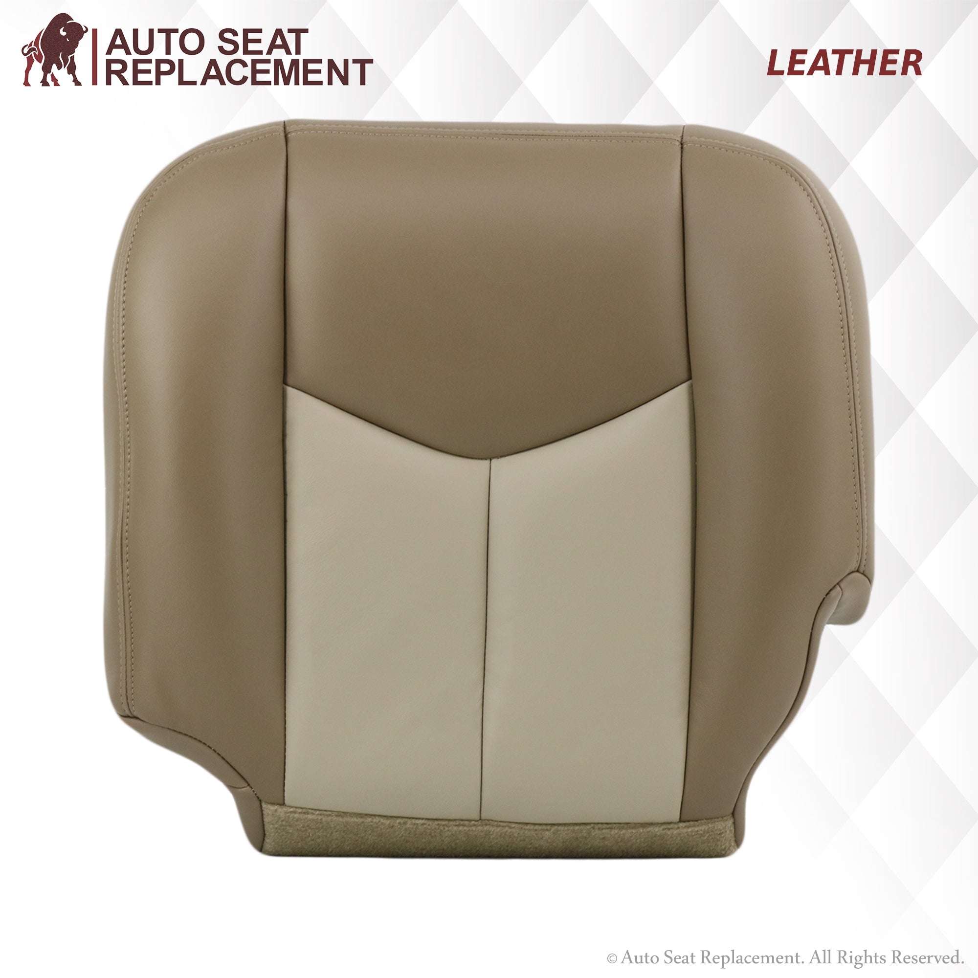 2003-2006 GMC Yukon Denali Custom Fit 2-Tone Tan Leather Seat Covers - Premium Protection & Style Upgrade for SUV Interior - Perfect for Road Trips & Family Adventures