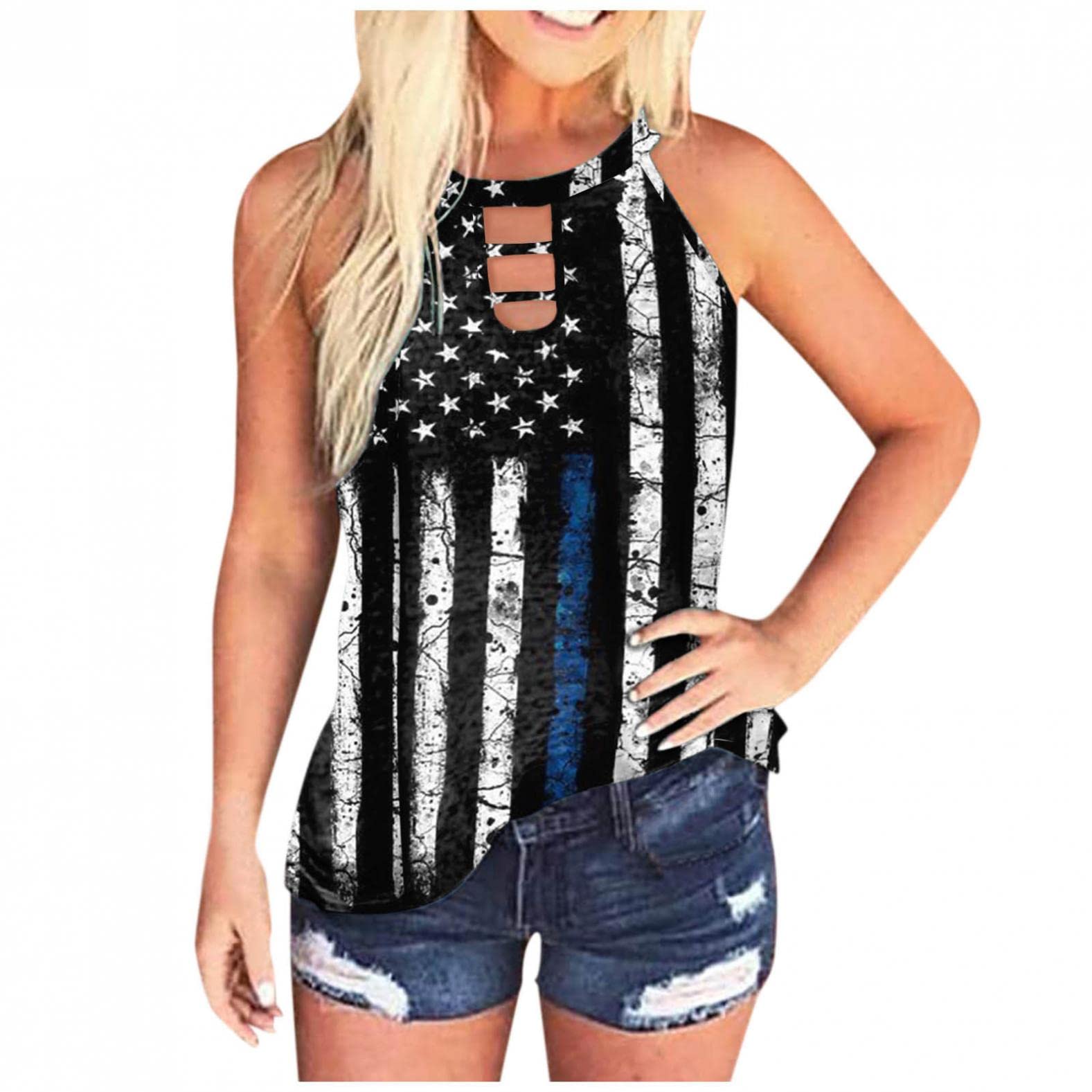 Women's Loose Fit Tank Top - Sleeveless Halter Spaghetti Strap Flowy Basic Tee for Workout, Yoga & Casual Wear | Breathable Summer Tops for Women | Perfect for Gym, Beach & Everyday Outfits
