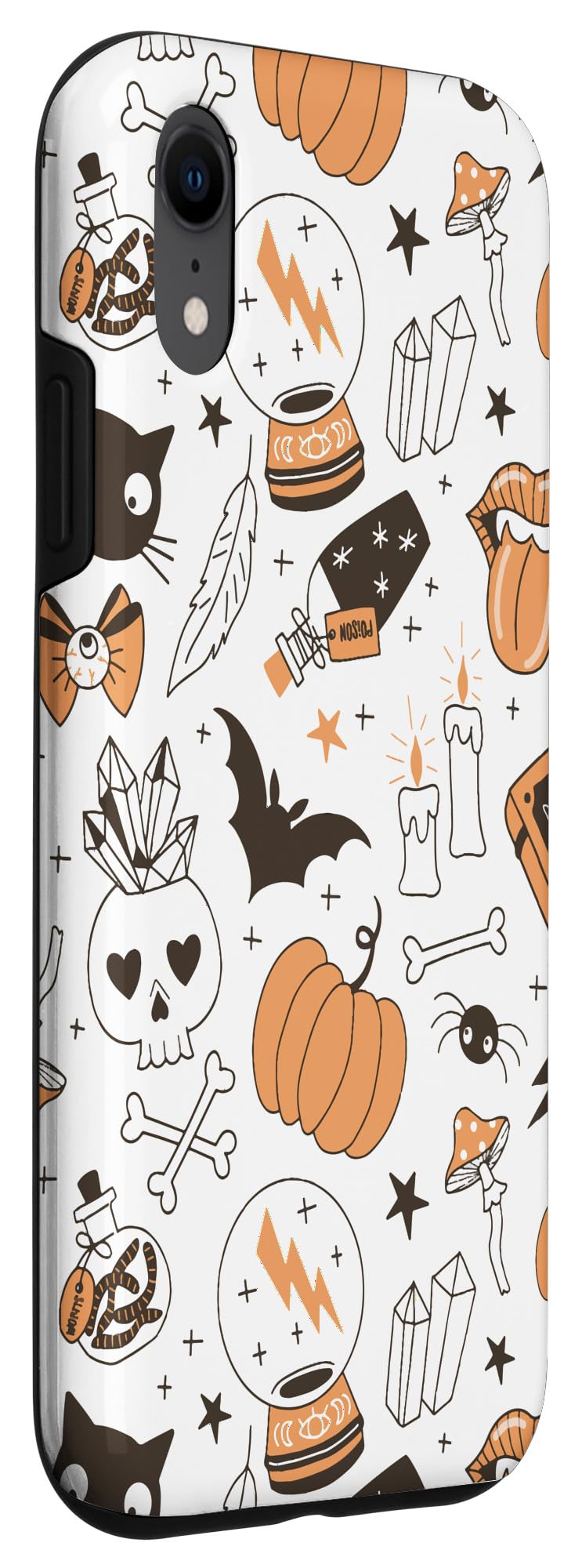 iPhone XR Witchy Crystals Case - Halloween 2023 Protective Cover for Spiritual Vibes