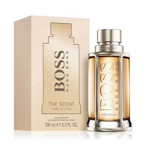 Hugo Boss The Scent Pure Accord 100ml Eau de Toilette for Men - Fresh Woody Fragrance | Day & Night Wear | Office & Date Cologne