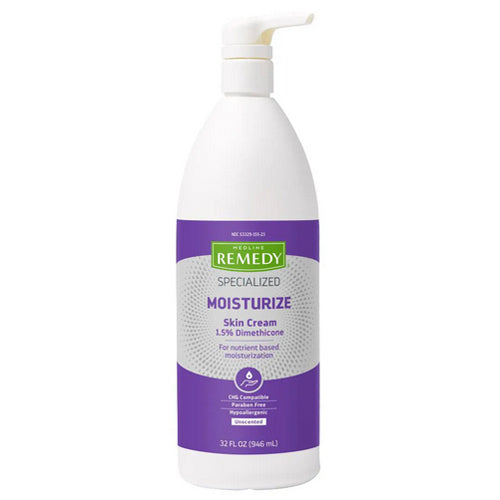 Medline Remedy Specialized Skin Cream for Dry & Sensitive Skin – Fragrance-Free, Hypoallergenic – 2oz, 4oz, 8oz Sizes – Ideal for Eczema, Psoriasis & Post-Surgery Care