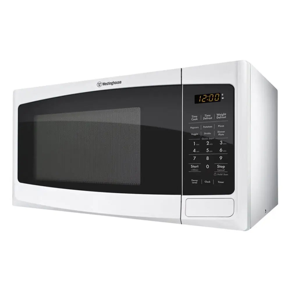 Westinghouse WMF2302WA 23L 800W White Countertop Microwave Oven - Perfect for Small Kitchens, Dorms & Office Break Rooms