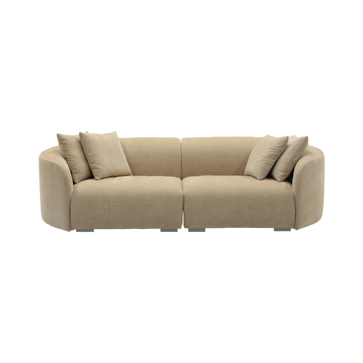 Juniper Pearl 3-Seater Sofa - Modern Comfortable Living Room Couch for Small Spaces | Perfect for Apartments, Condos & Cozy Homes