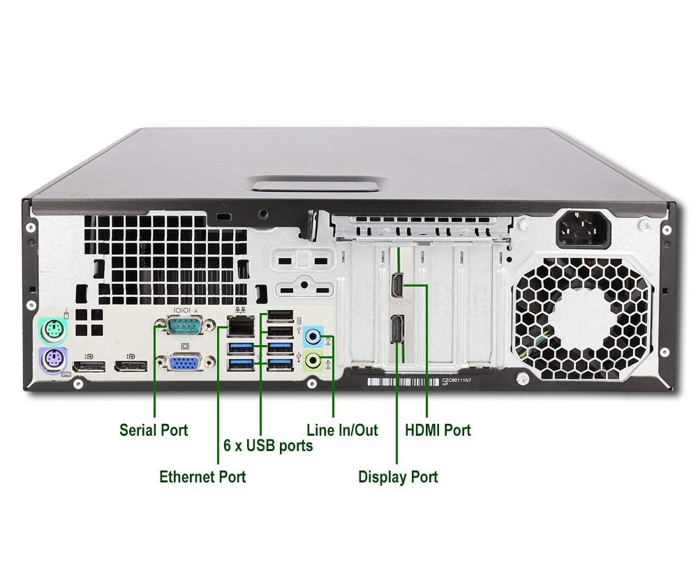 Refurbished HP 600 G2 SFF Desktop PC - Intel Core i5 3.2GHz, 16GB RAM, 256GB SSD + 1TB HDD, NVIDIA GT 1030 2GB, WiFi/Bluetooth, Win 10 Pro (Black) | Home Office, Business Computing & Gaming Workstation