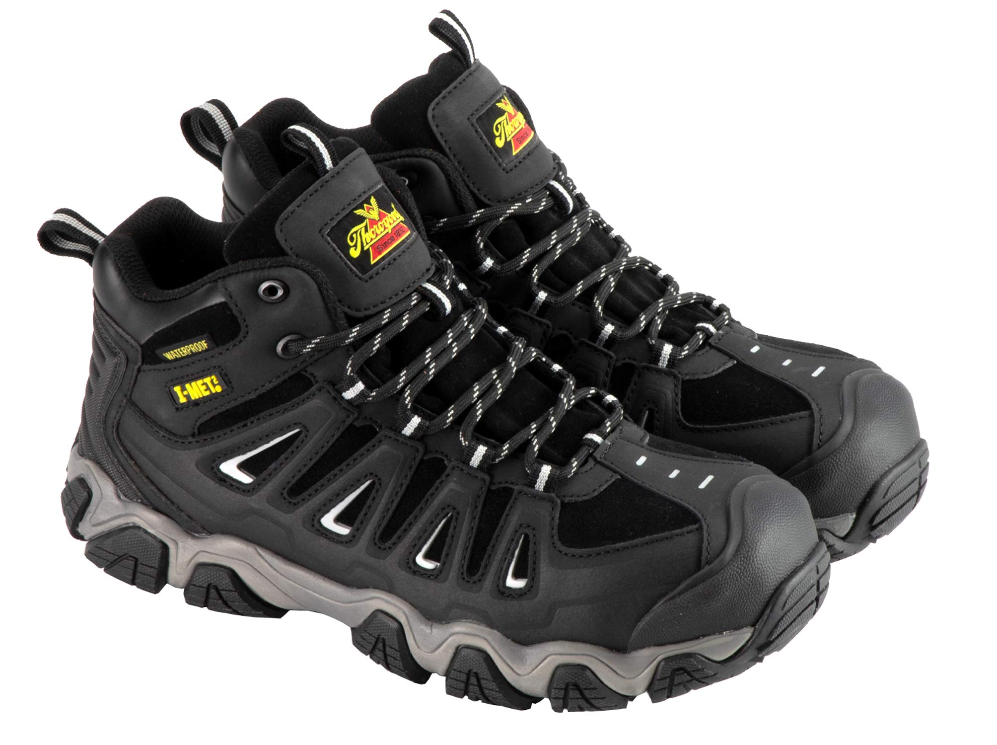 Thorogood Men's Crosstrex Metguard Safety Toe Waterproof Work Boots - Steel Toe, Slip Resistant, Electrical Hazard Protection for Construction, Warehouse & Outdoor Work