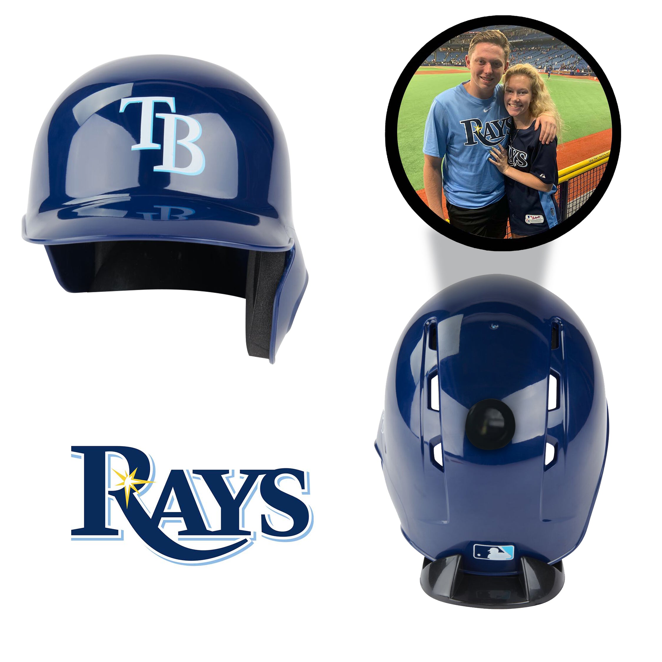 Tampa Bay Devil Rays MLB Mini Batting Helmet - Authentic Collectible Baseball Memorabilia for Fans & Display - Perfect for Home Decor, Sports Room, and Gift Giving