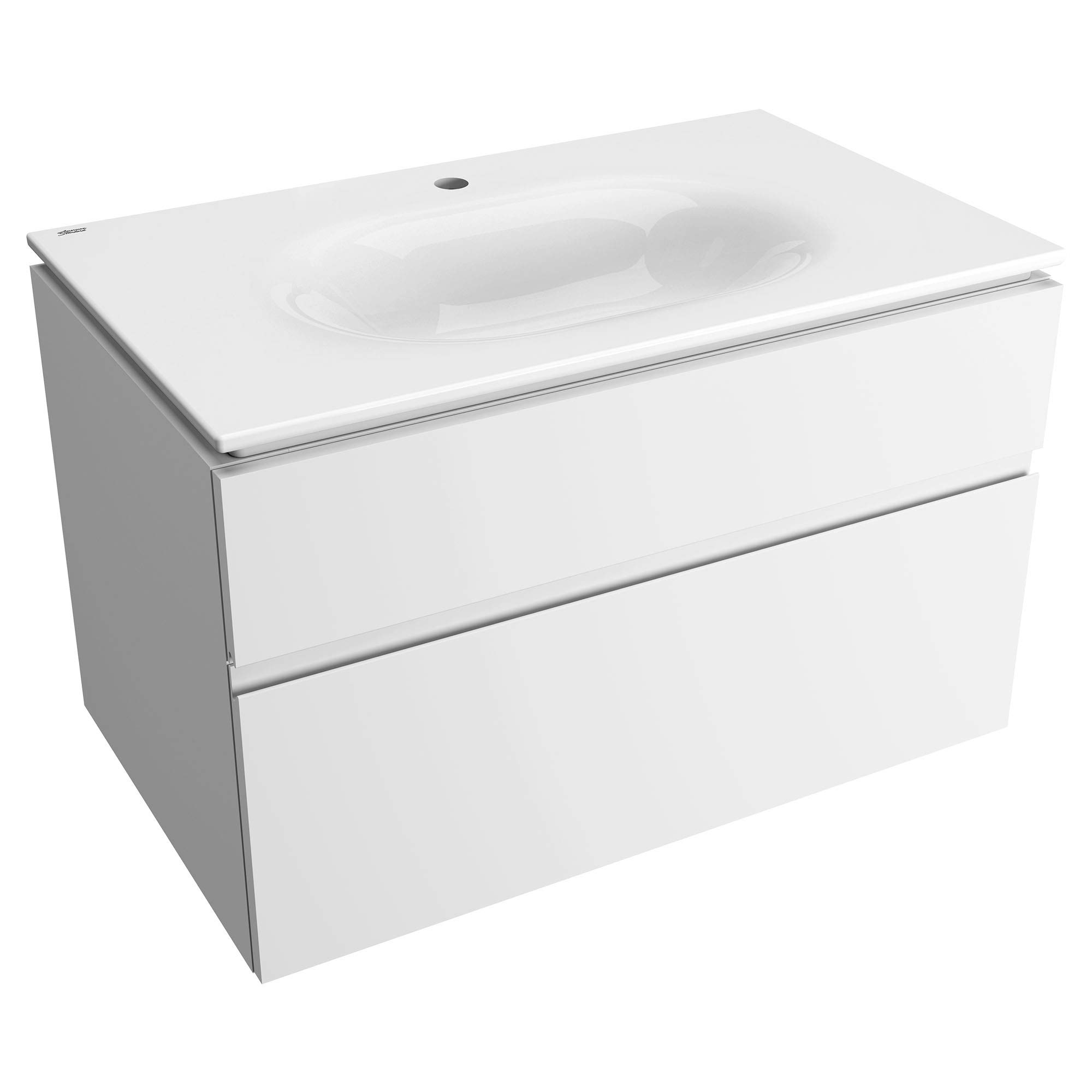 American Standard 1298001.020 Studio S 33-inch Vanity Top Sink with Center Hole in White - Perfect for Bathroom Vanities, Powder Rooms & Small Spaces