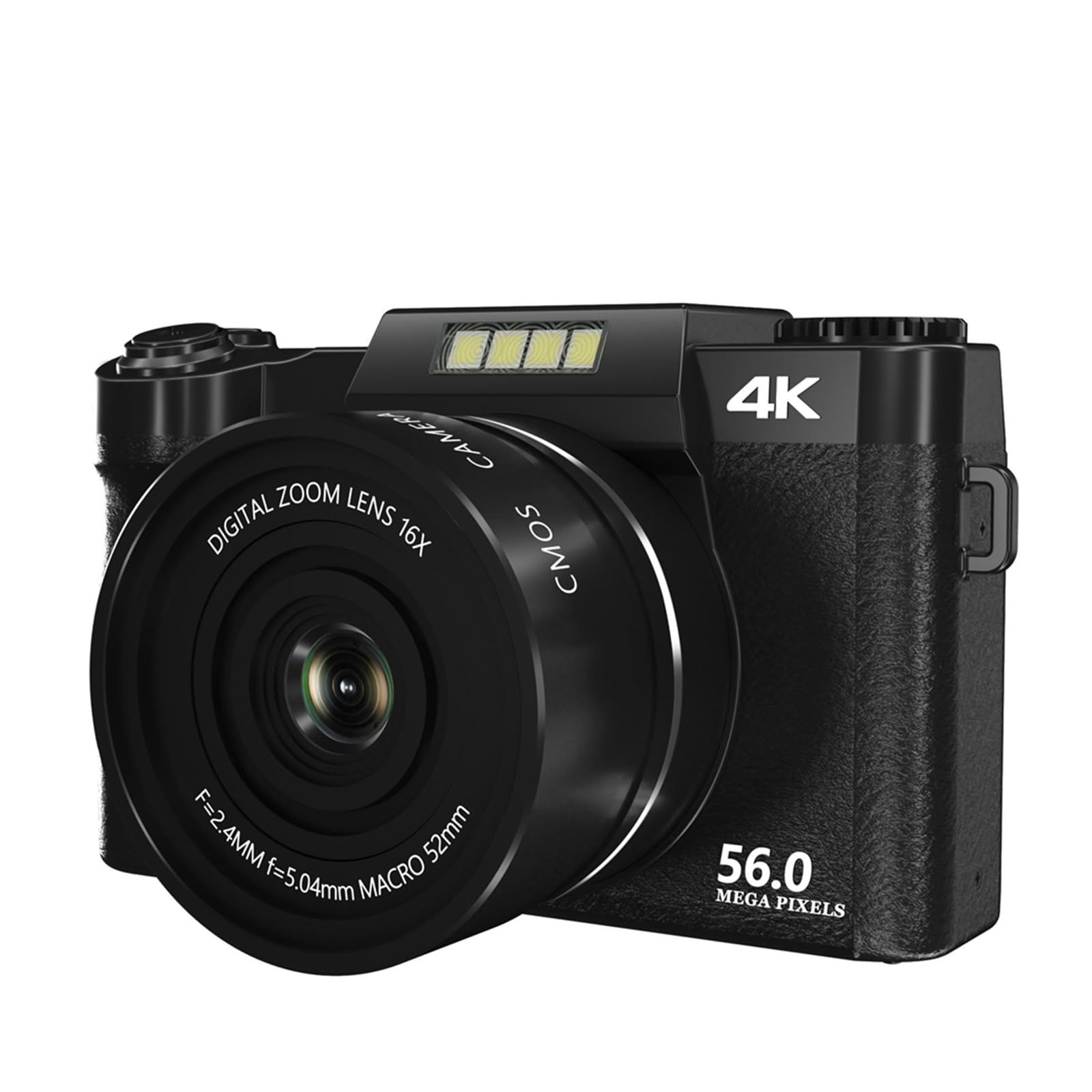 4K Digital Video Camera with Auto Focus - 64GB Memory, Vlogging Camcorder for YouTube, Photography & Live Streaming - Perfect for Travel, Blogging & Webcam Use
