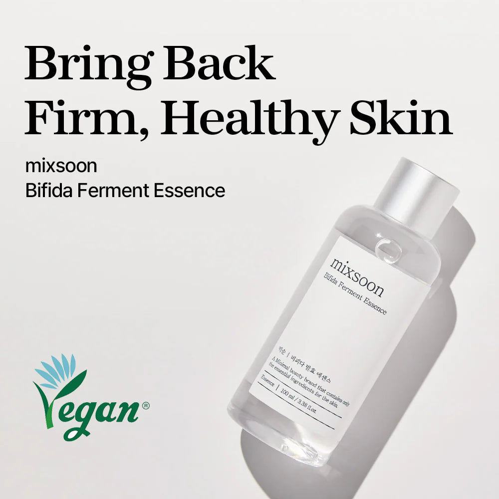 Mixsoon Bifida Ferment Essence Facial Serum - Korean Skincare for Hydration & Anti-Aging | Perfect for Daily Routine & Night Care
