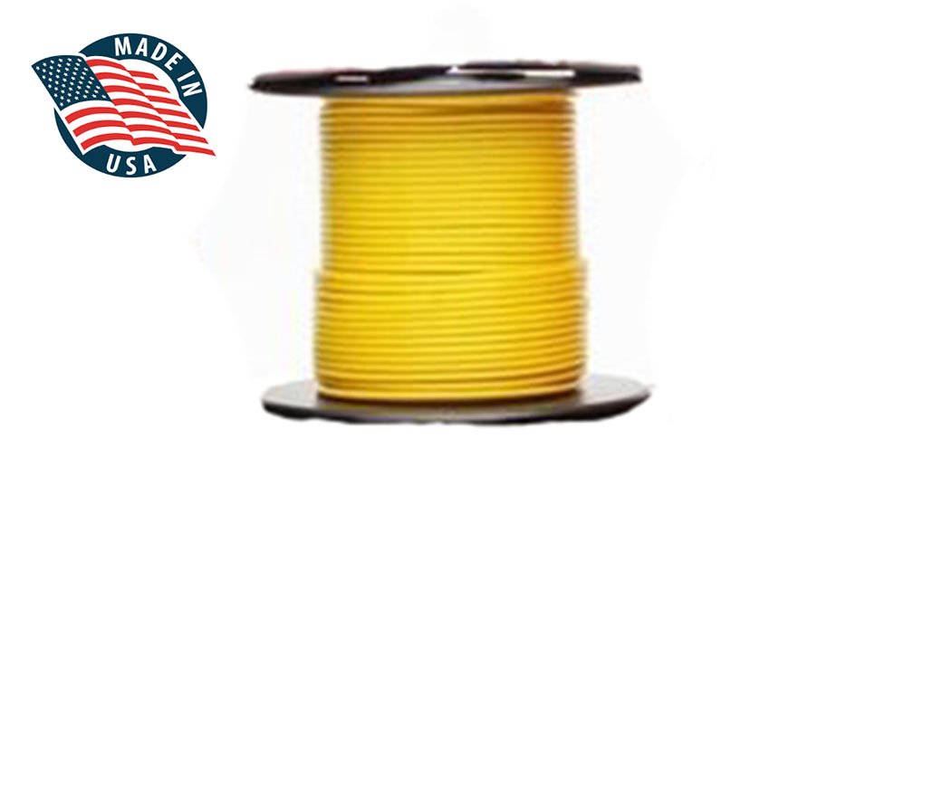 Mil-Spec M22759/16-16 Tefzel High-Temperature Stranded Wire 16AWG (500FT, Yellow) - Ideal for Aerospace, Automotive & Industrial Wiring Applications