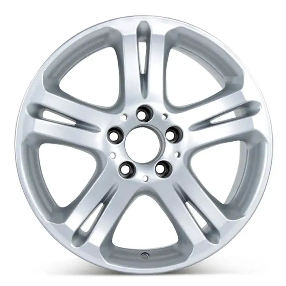 17 Inch Mercedes E500 Front Wheel Replacement - Silver Replica Rim 65332 | Compatible with E-Class Sedan & Coupe Models | Perfect for Car Upgrades & Wheel Repairs