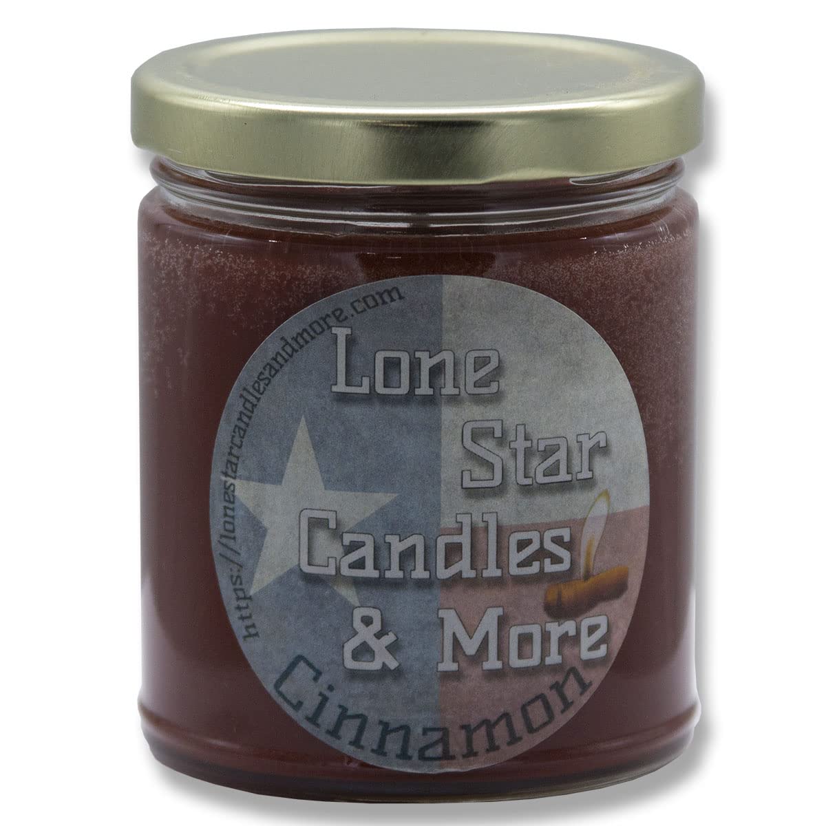 Premium Cinnamon Scented Soy Wax Candle - Spicy Nutmeg & Clove - 9oz for Home Relaxation