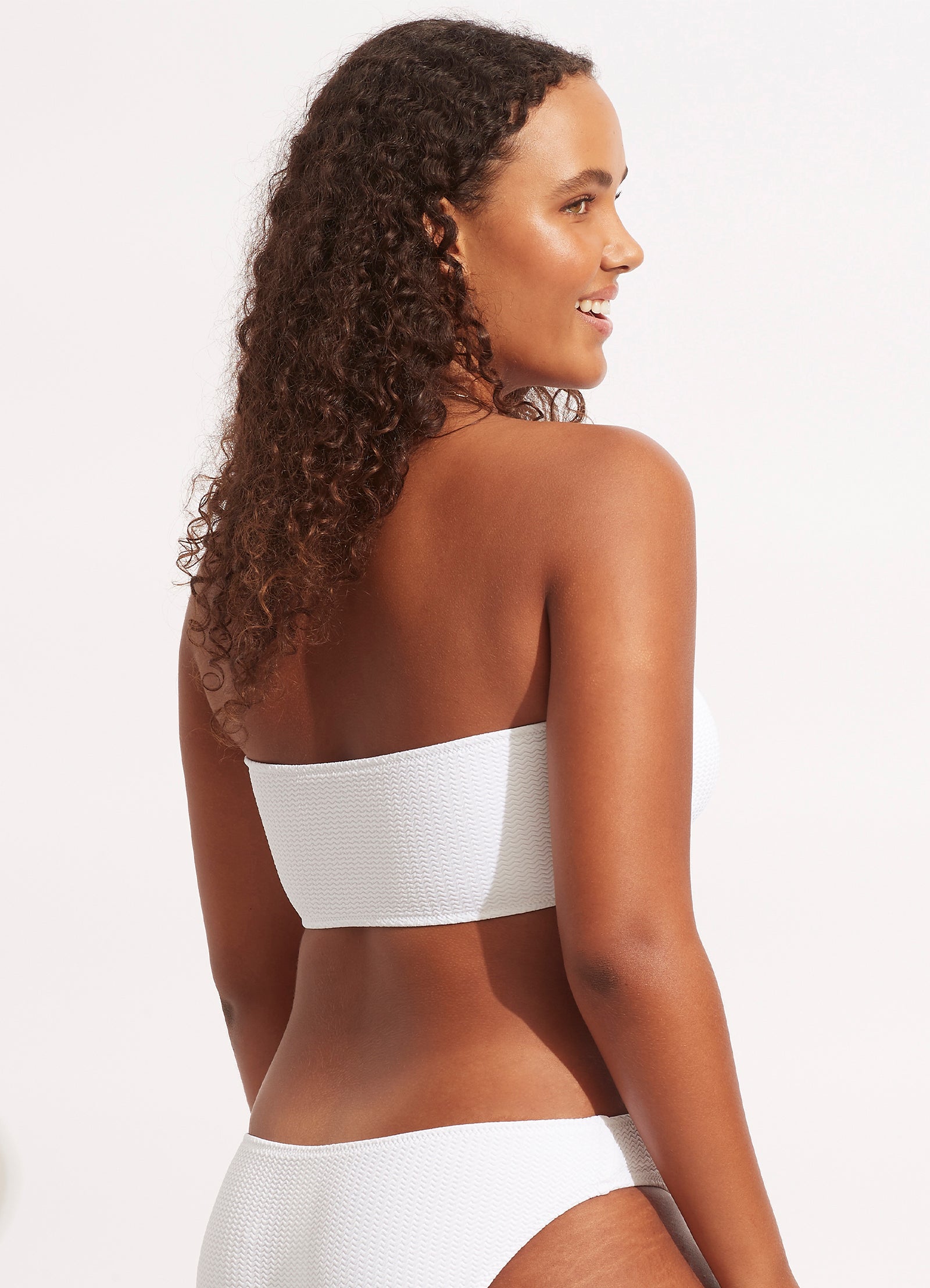 Sea Dive Tube Top for Women - Soft Stretchy White Summer Beachwear for Swimming, Surfing & Vacation Outfits