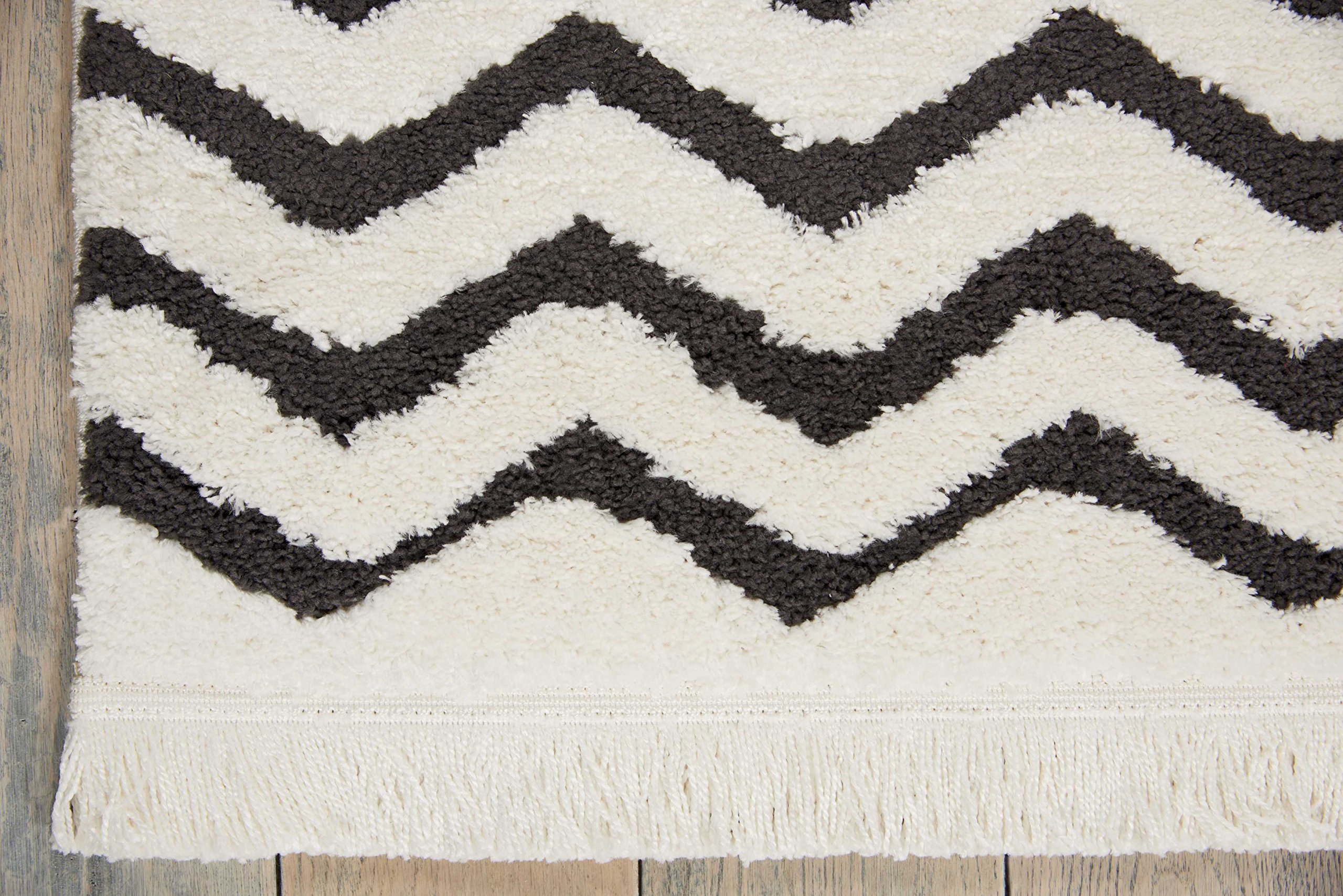 Nourison Kamala Contemporary White 9'3