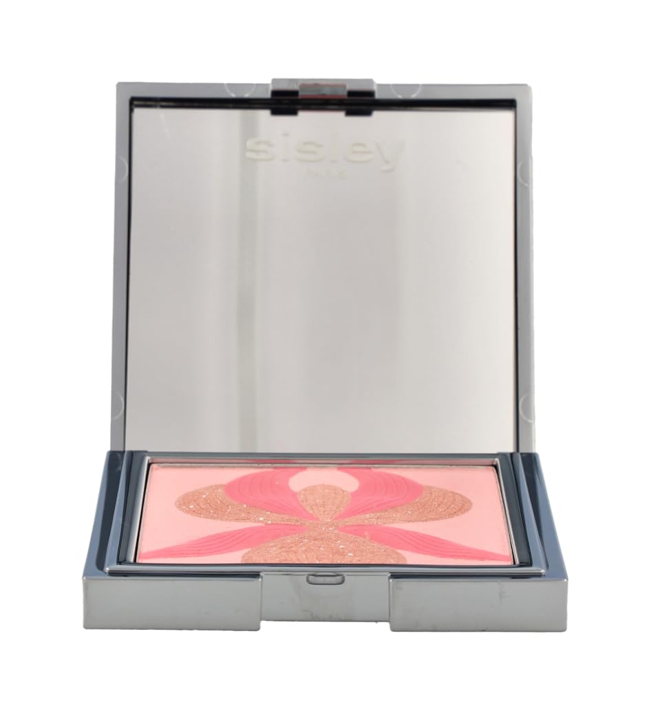 Sisley L'Orchidee Highlighter Blush with White Lily & Rose Extract - 0.52 oz / 15g - Illuminating Cheek Color for Radiant Glow | Perfect for Daytime Makeup & Special Occasions