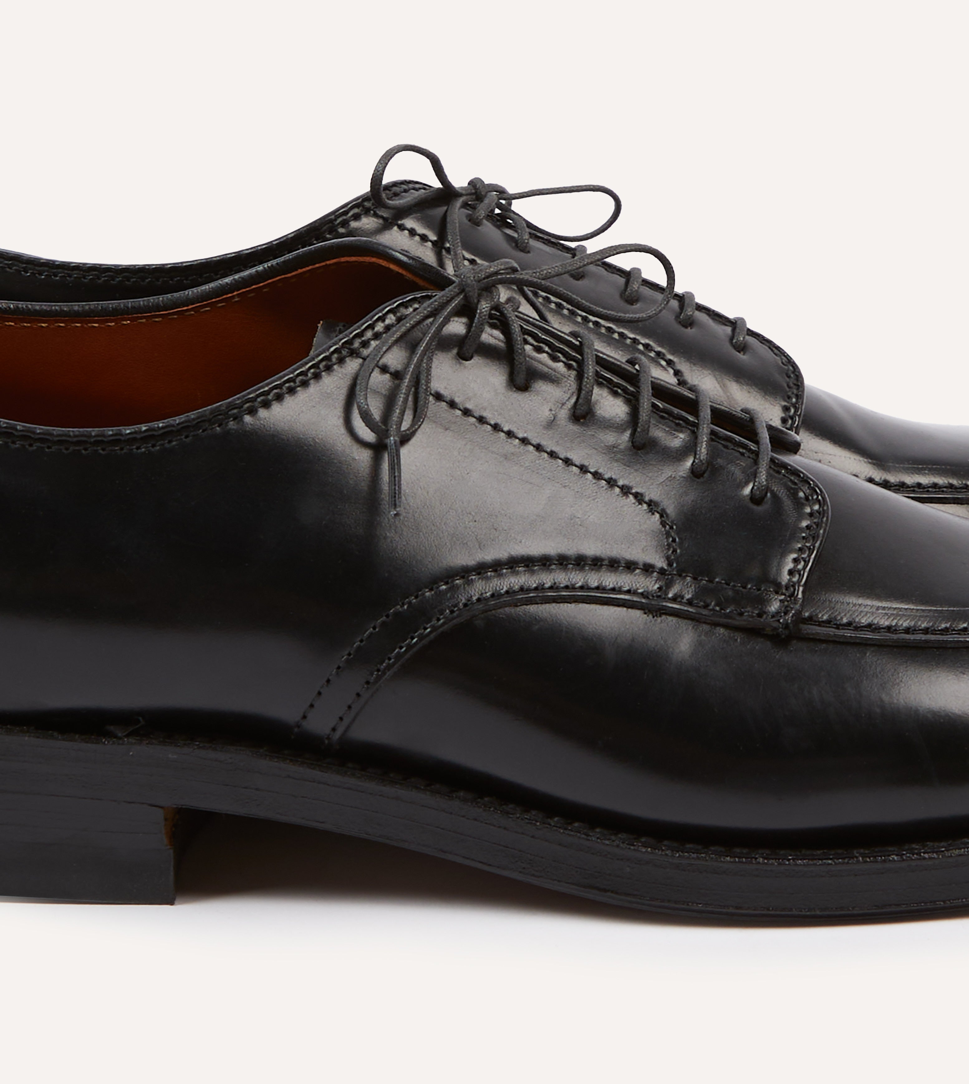 Alden Black Cordovan Algonquin Blucher - Premium Men's Dress Shoes for Business & Formal Occasions