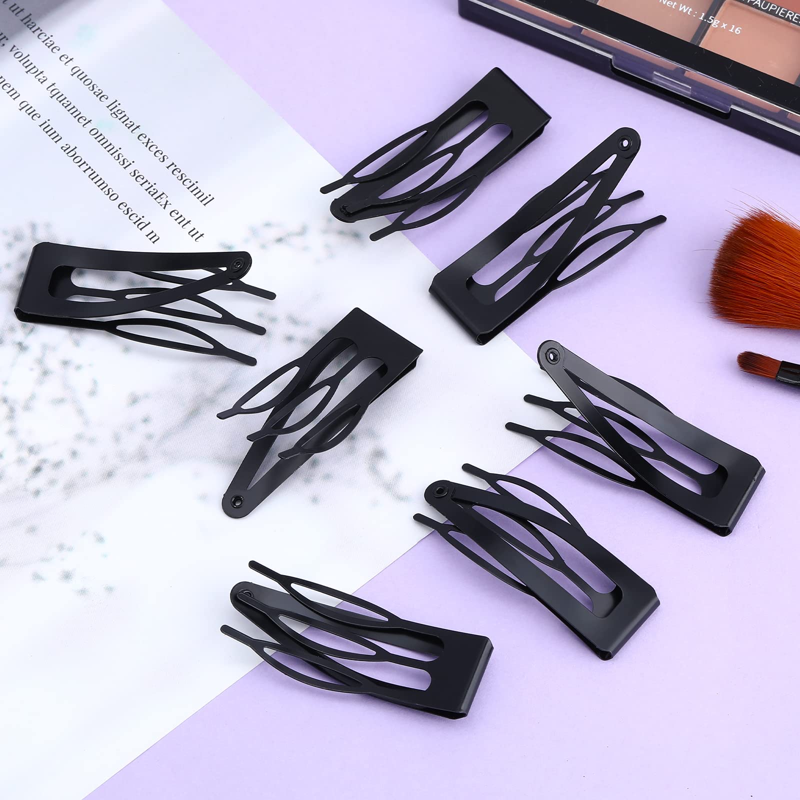 Greoer 20-Piece Metal Snap Hair Clips for Women & Girls - 1.87 Inch Double Grip Hair Barrettes with 3 Comb Teeth - Non-Slip Hair Accessories for Styling, Makeup, Bathing & Salon Use - Perfect for Hairdressing, Beauty Routines & Professional Salon Supplies