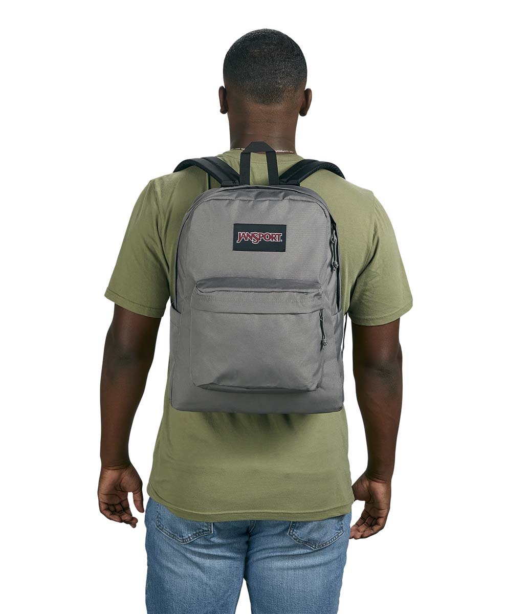 JanSport SuperBreak Plus Backpack - Lightweight Laptop Backpack for School, Travel & Work | Durable Graphite Grey Daypack for Students & Professionals