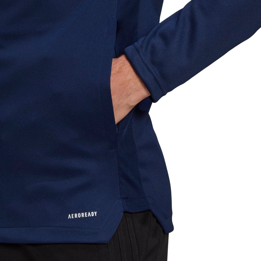 Adidas Tiro 21 Men's Training Jacket - Navy/White - Lightweight Performance Track Jacket for Running, Gym & Outdoor Sports