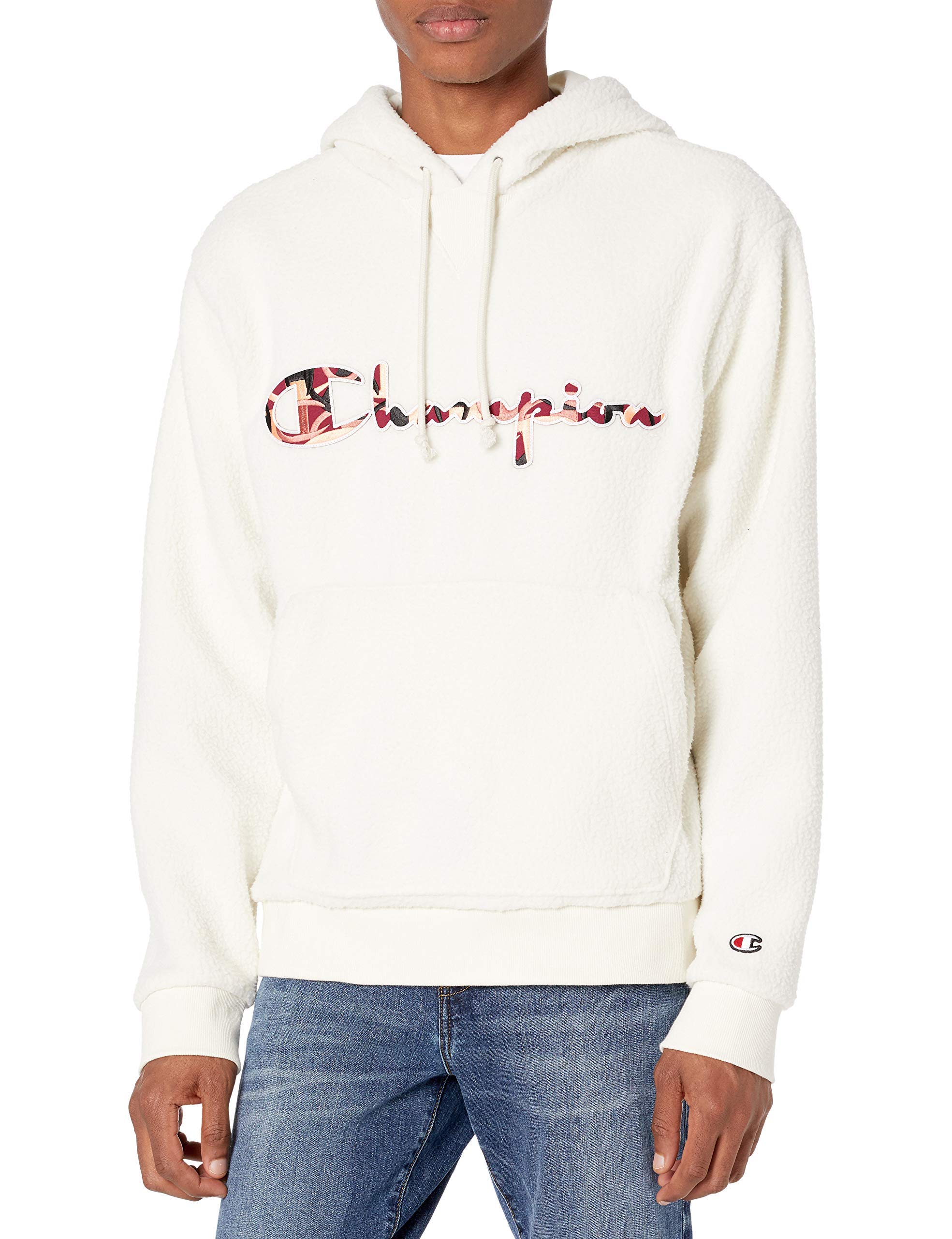 Champion Sherpa Pullover Hoodie for Men & Women - Cozy Fleece-Lined Winter Sweatshirt with Kangaroo Pocket | Perfect for Casual Outfits, Outdoor Activities & Lounge Wear