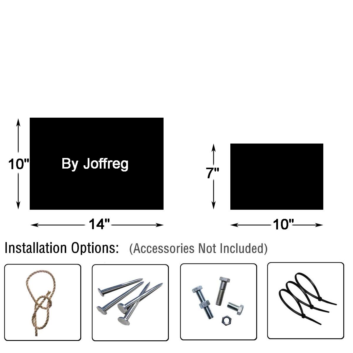 Joffreg Reflective Security Camera Warning Sign - 14x10 Inch Aluminum, UV Printed, Weatherproof & Waterproof for Indoor/Outdoor Use (2 Pack) - Ideal for Home Security, Business Surveillance & Property Protection