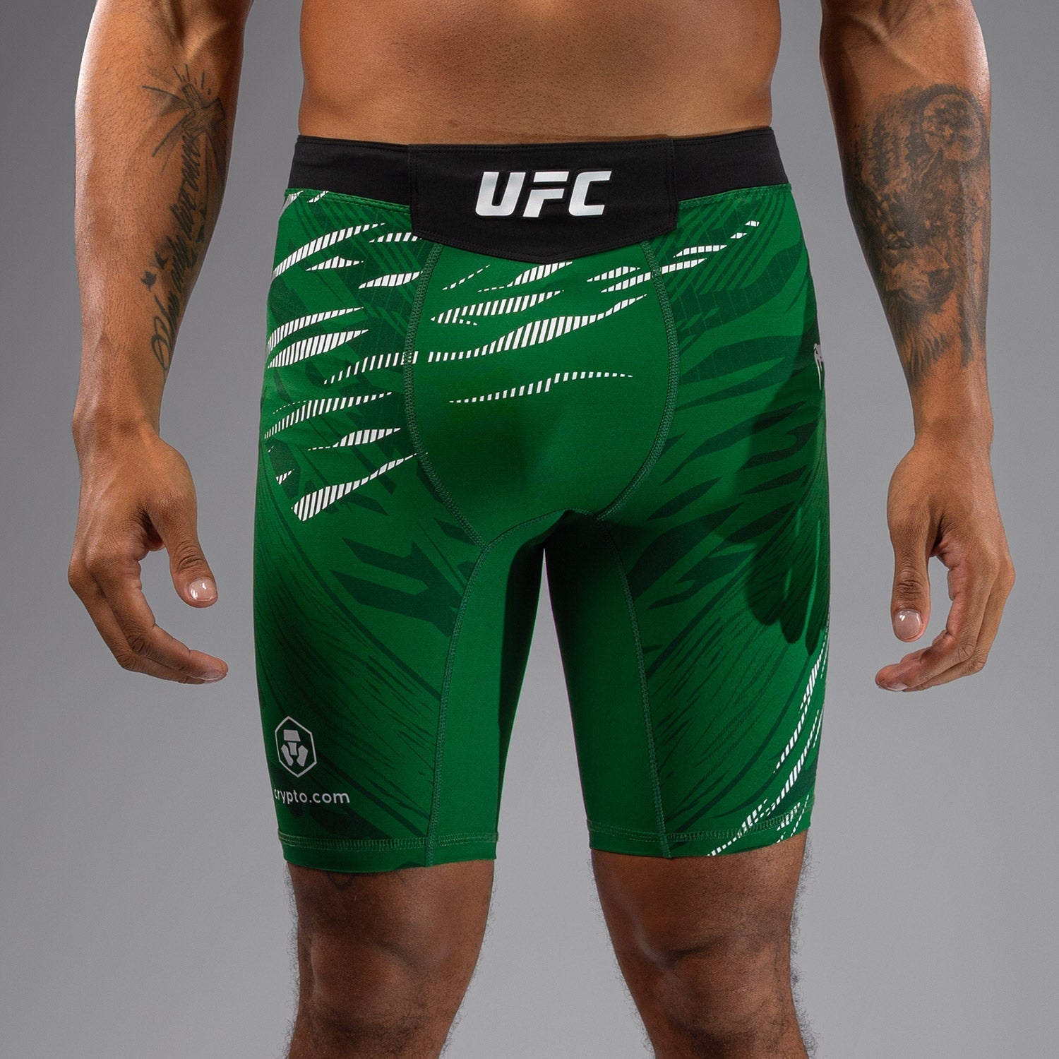 Venum UFC Fusion Authentic Men's Vale Tudo MMA Shorts - Green | Official Fight Night Gear for Training & Competition
