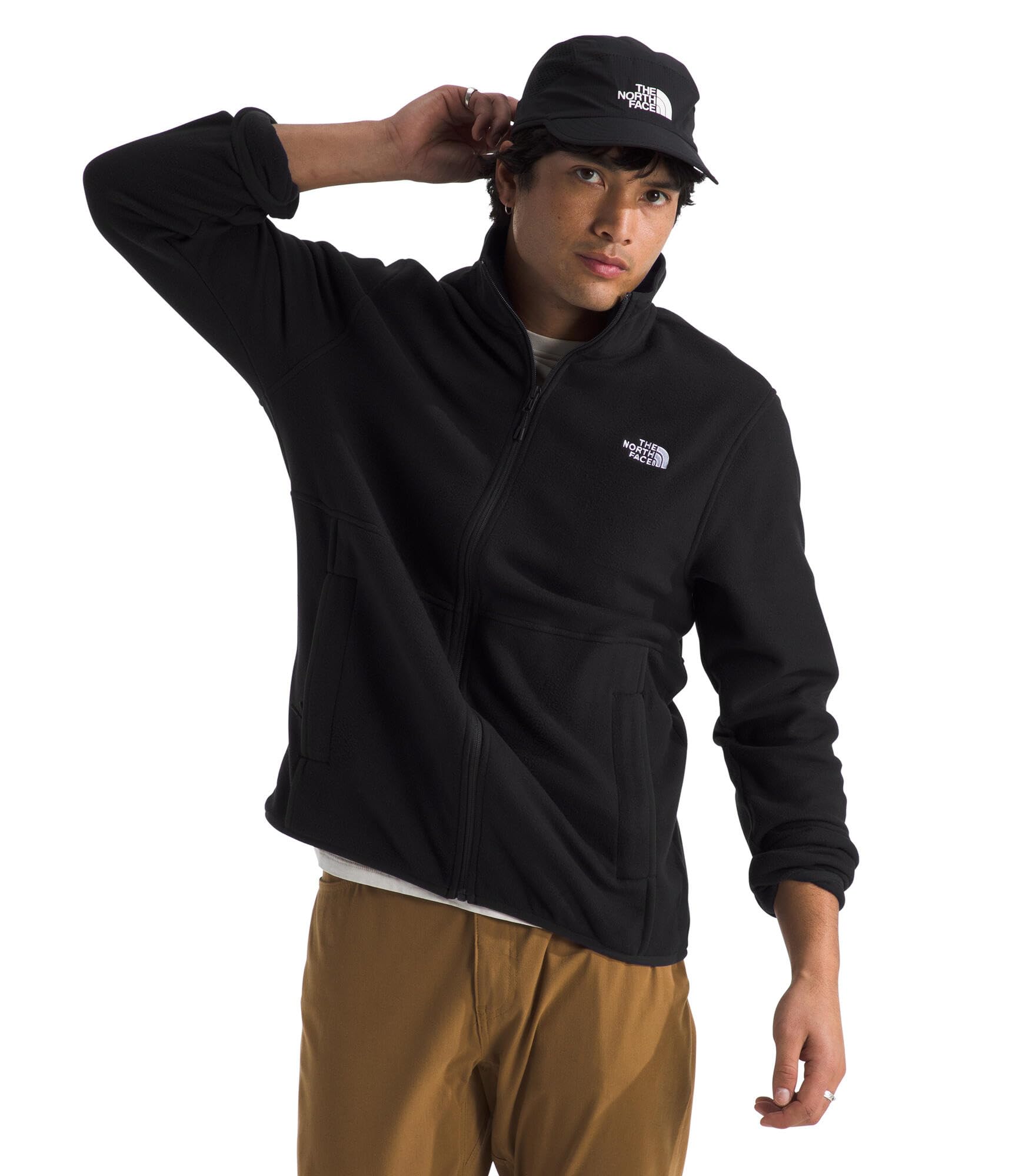 The North Face Men's Glacier Fleece Jacket - Warm Winter Pullover for Hiking, Camping & Outdoor Activities