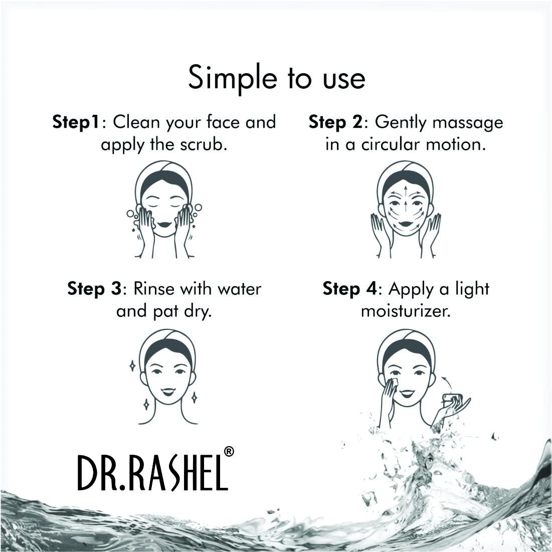 DR.RASHEL Vitamin C Coffee Scrub for Face & Body - Exfoliating & Brightening Treatment for Dark Circles & Skin Rejuvenation (380ml) - Perfect for Morning Routine & Spa Day Self-Care