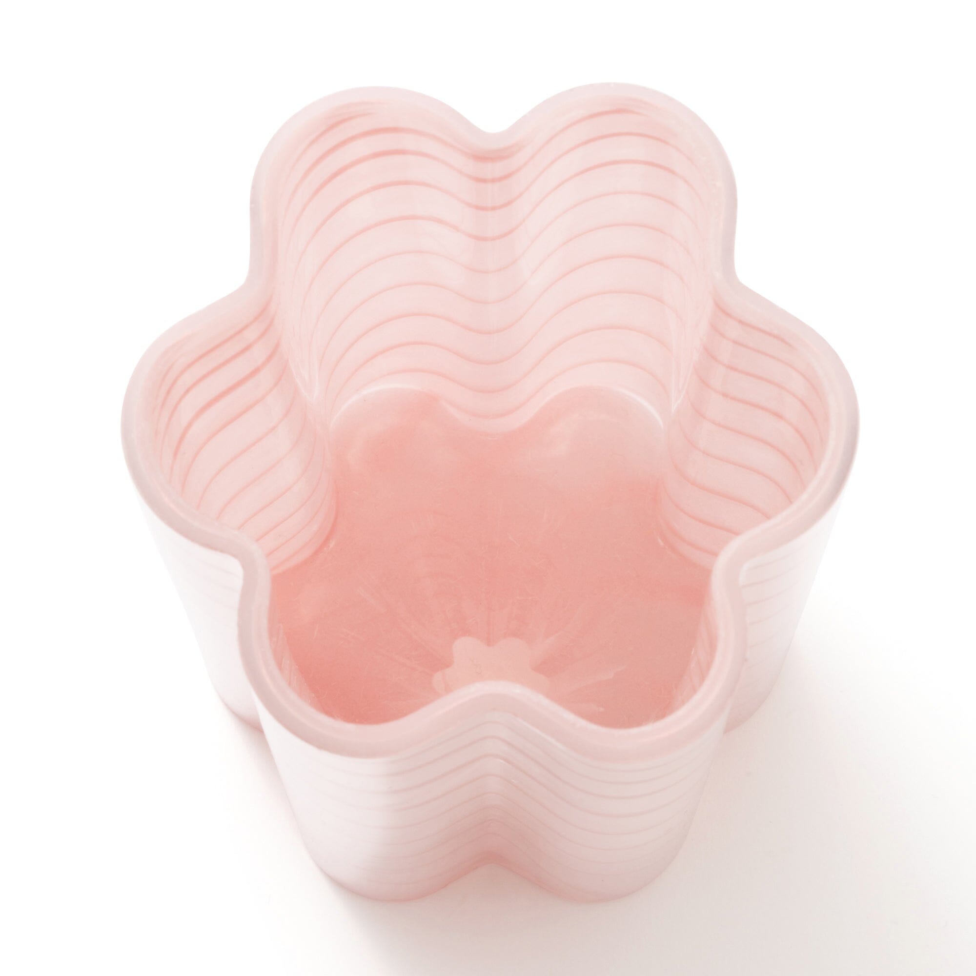 Elegant Light Pink Floral Stripe Vase - Perfect for Home Decor, Wedding Centerpieces & Gift Giving