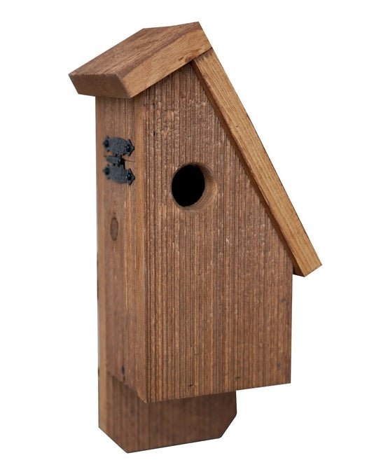 Rustic Bluebird Birdhouse - Handcrafted Recycled Mushroom Wood Bird House for Garden & Outdoor Decor | Attracts Bluebirds & Songbirds | Perfect for Backyard, Patio, and Nature Lovers