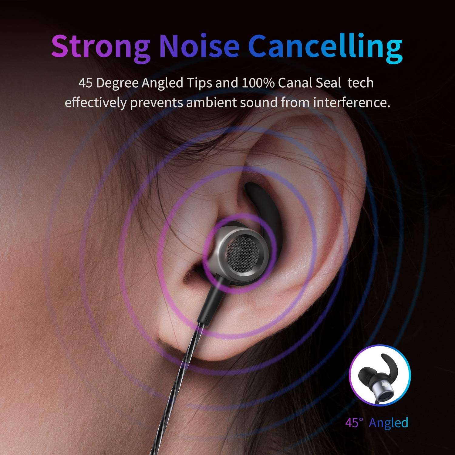Best Noise Cancelling Wired Earbuds with Microphone for Kids & Adults - Gaming Headset for Xbox One, Samsung Galaxy, Android & iPhone - Includes Carrying Case & Extra Bass - Perfect for Sleep, Sports, Workouts & Office Use