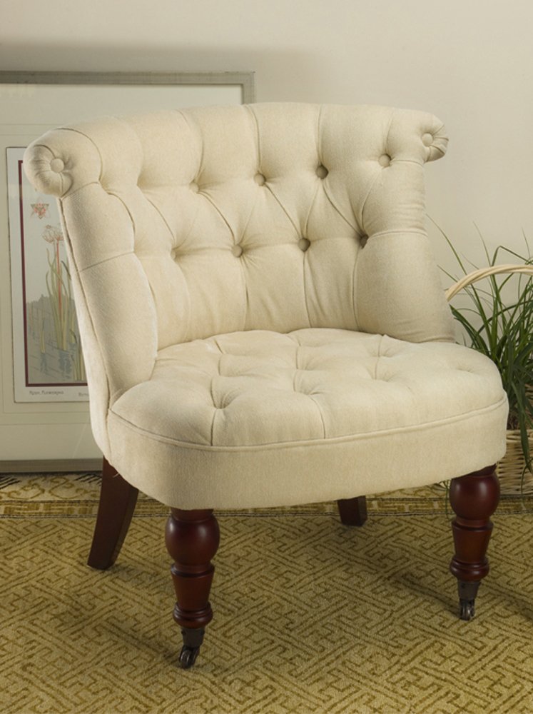 SAFAVIEH Hudson Collection Baby Tufted Side Chair - Upholstered Nursery Accent Chair for Kids Room, Bedroom & Living Room Decor