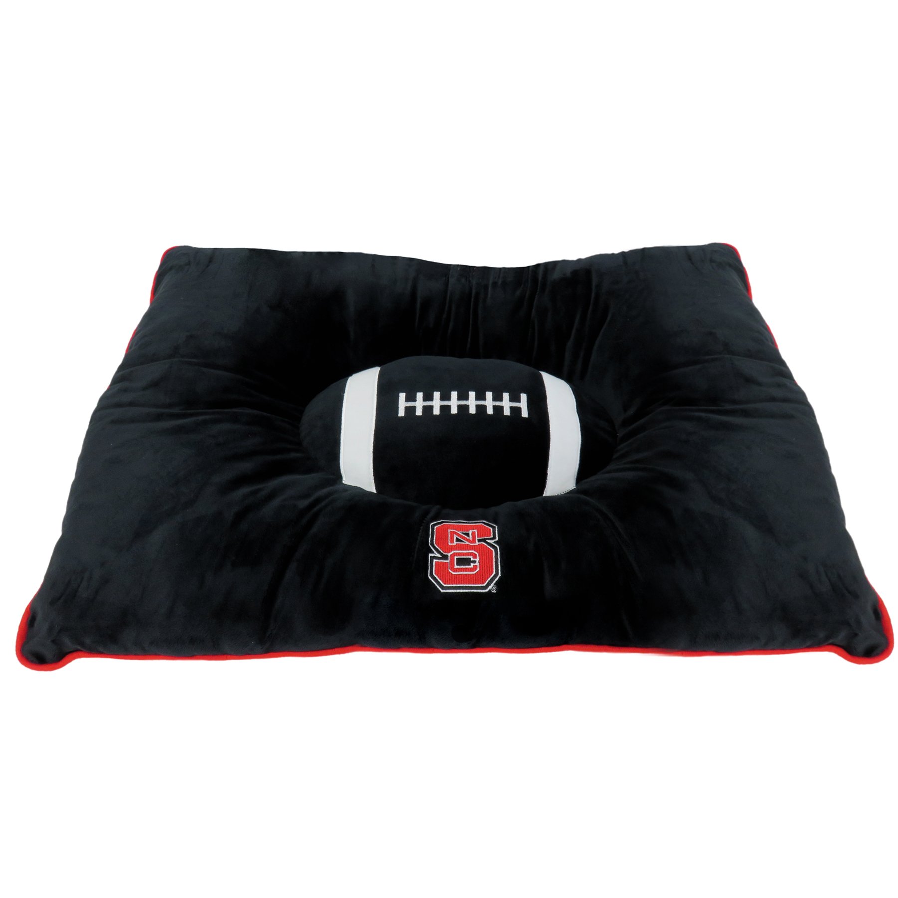 Pets First NCAA PET BED - North Carolina State Wolfpack Soft & Cozy Plush Pillow Bed for Dogs & Cats | Sports-Themed Dog Bed & Cat Mattress | Warm & Comfortable Collegiate Pet Bed for Cuddling | Perfect for Game Day, Home Lounging & Pet Naps