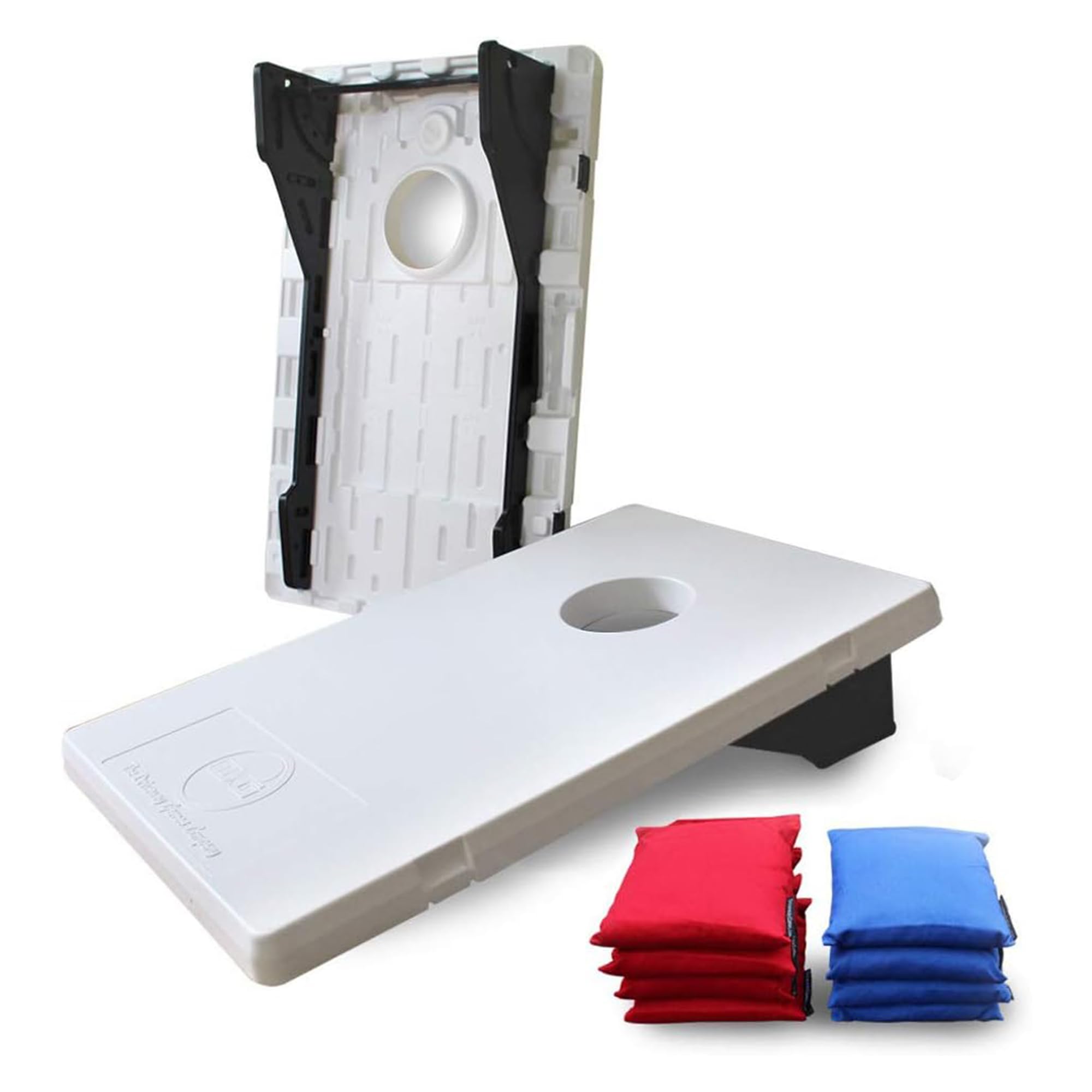 All-Weather Cornhole Game Set - 2 Target Boards & 8 Bean Bags for Indoor/Outdoor Use - Perfect for Backyard BBQs, Tailgating, and Family Gatherings