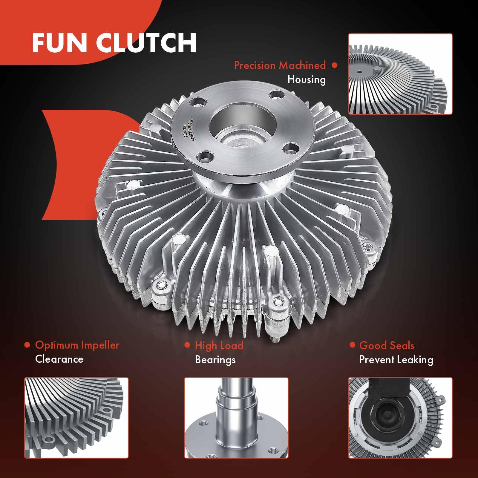 Premium Electronic Radiator Cooling Fan Clutch for 2007-2020 Toyota Tundra, Sequoia, Land Cruiser & 2010-2020 Lexus GX460, LX570 V8 4.6L 5.7L DOHC - Replacement Part #1621038070 1621038080 - Perfect for Off-Roading, Towing & Extreme Weather Conditions