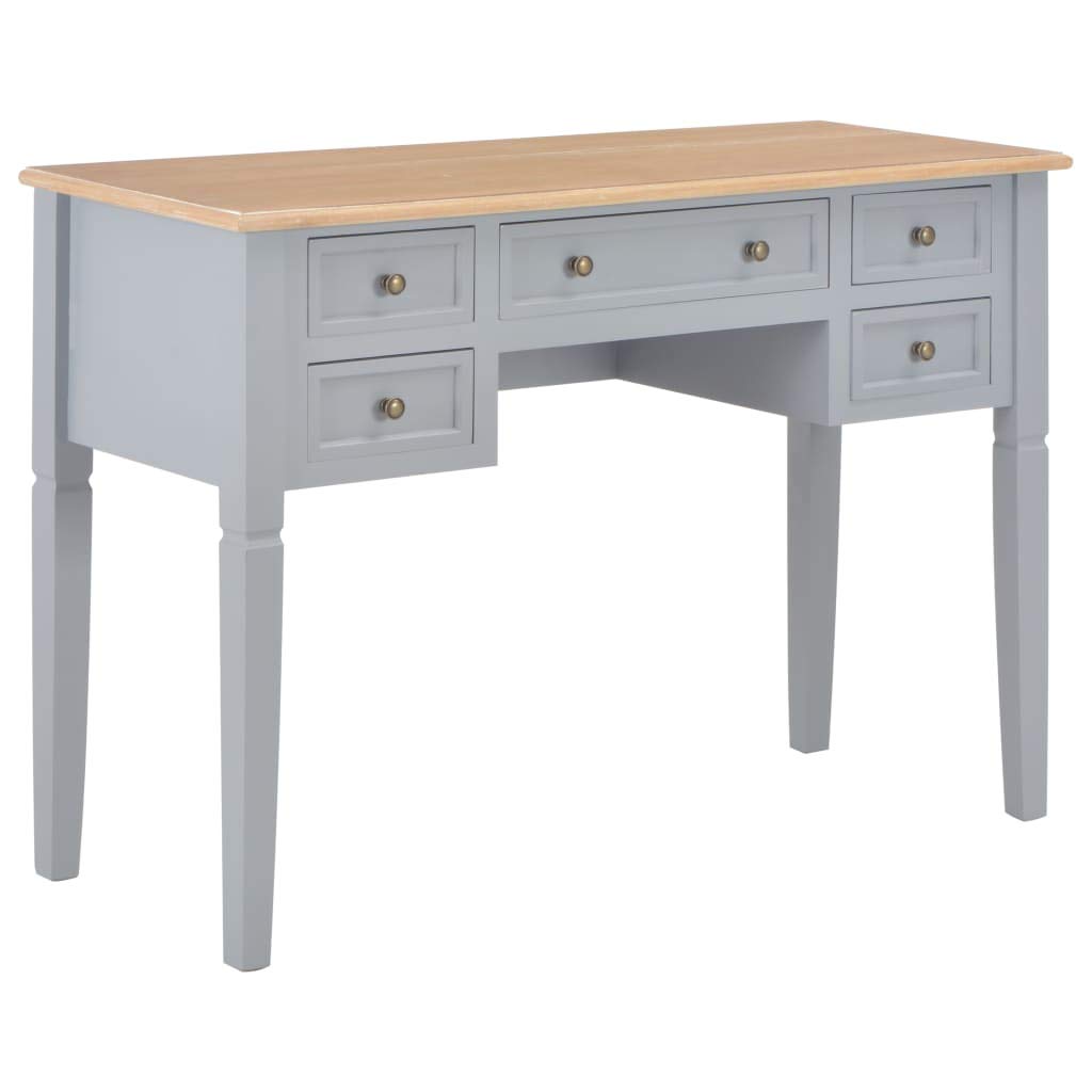 Gray Industrial Writing Desk for Home Office - 43.1