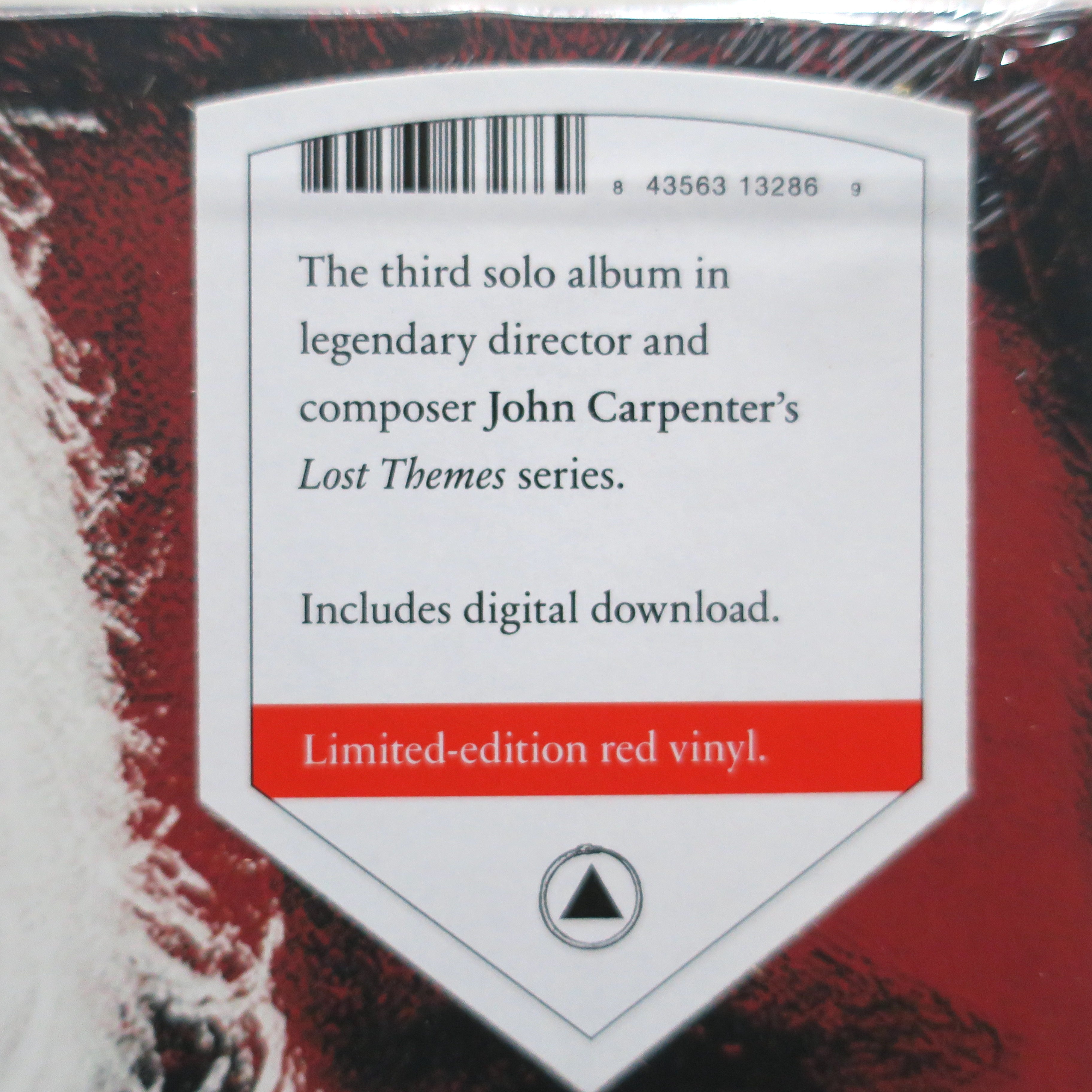 JOHN CARPENTER 'Lost Themes 3: Alive After Death' RED Vinyl LP - Limited Edition Horror Soundtrack Record for Movie Nights & Collector's Display