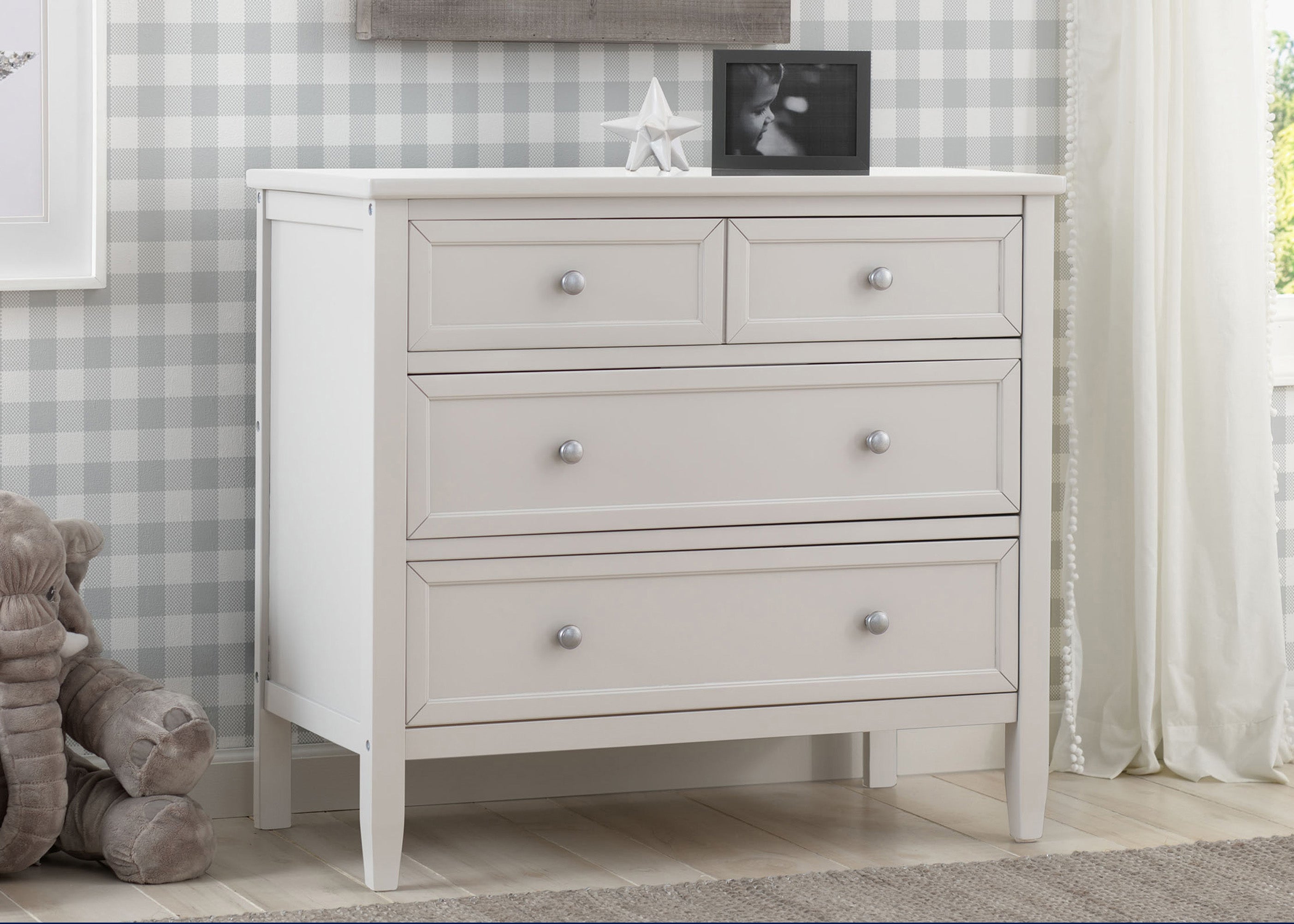 Epic Place 3-Drawer Dresser with Interlocking Drawers - Sturdy Bedroom Storage Solution for Clothes, Accessories & Home Organization