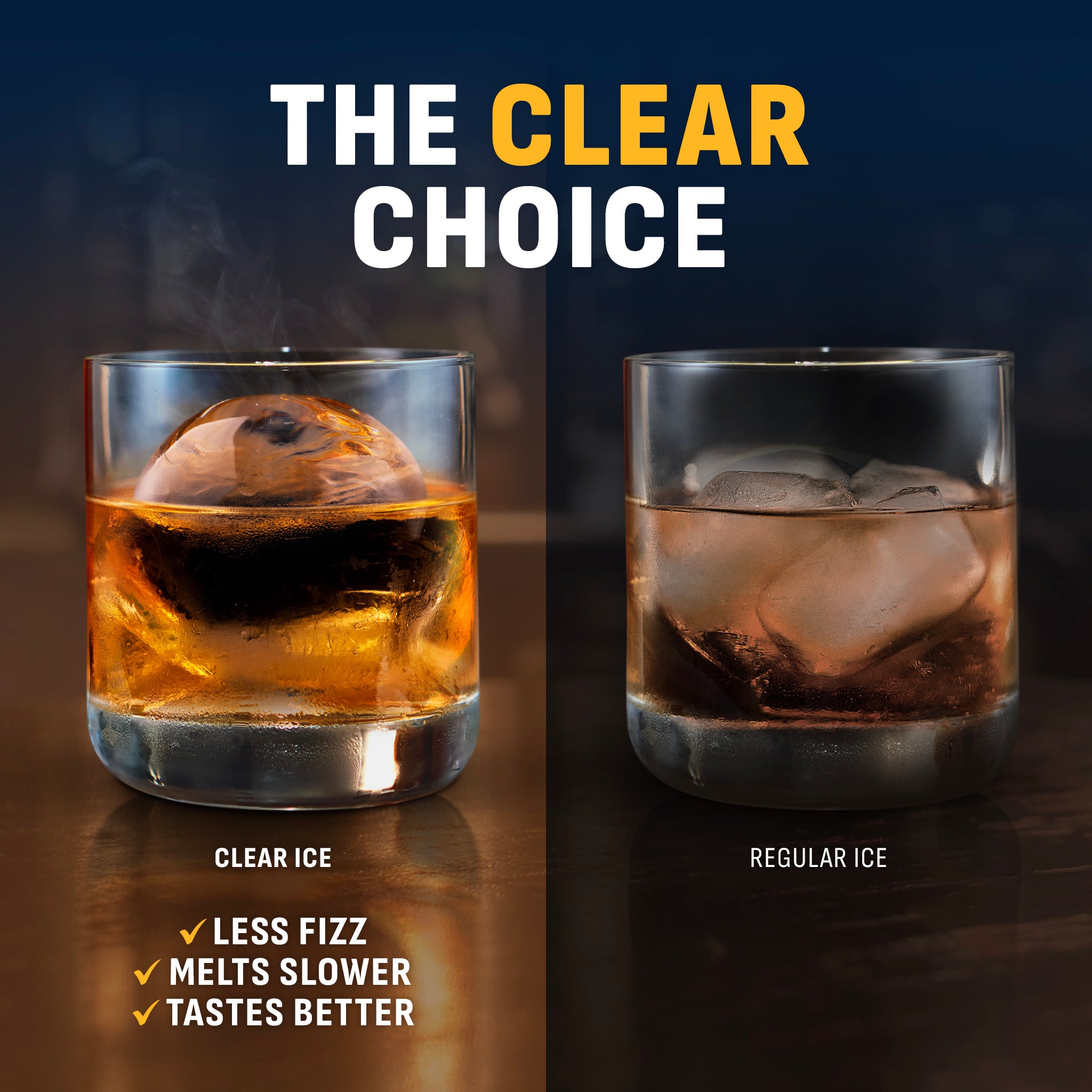 Newair® Countertop Whiskey Ice Ball Maker - 32 Ice Spheres in 24 Hours | Perfect for Cocktails, Bourbon & Scotch | Home Bar & Party Essential