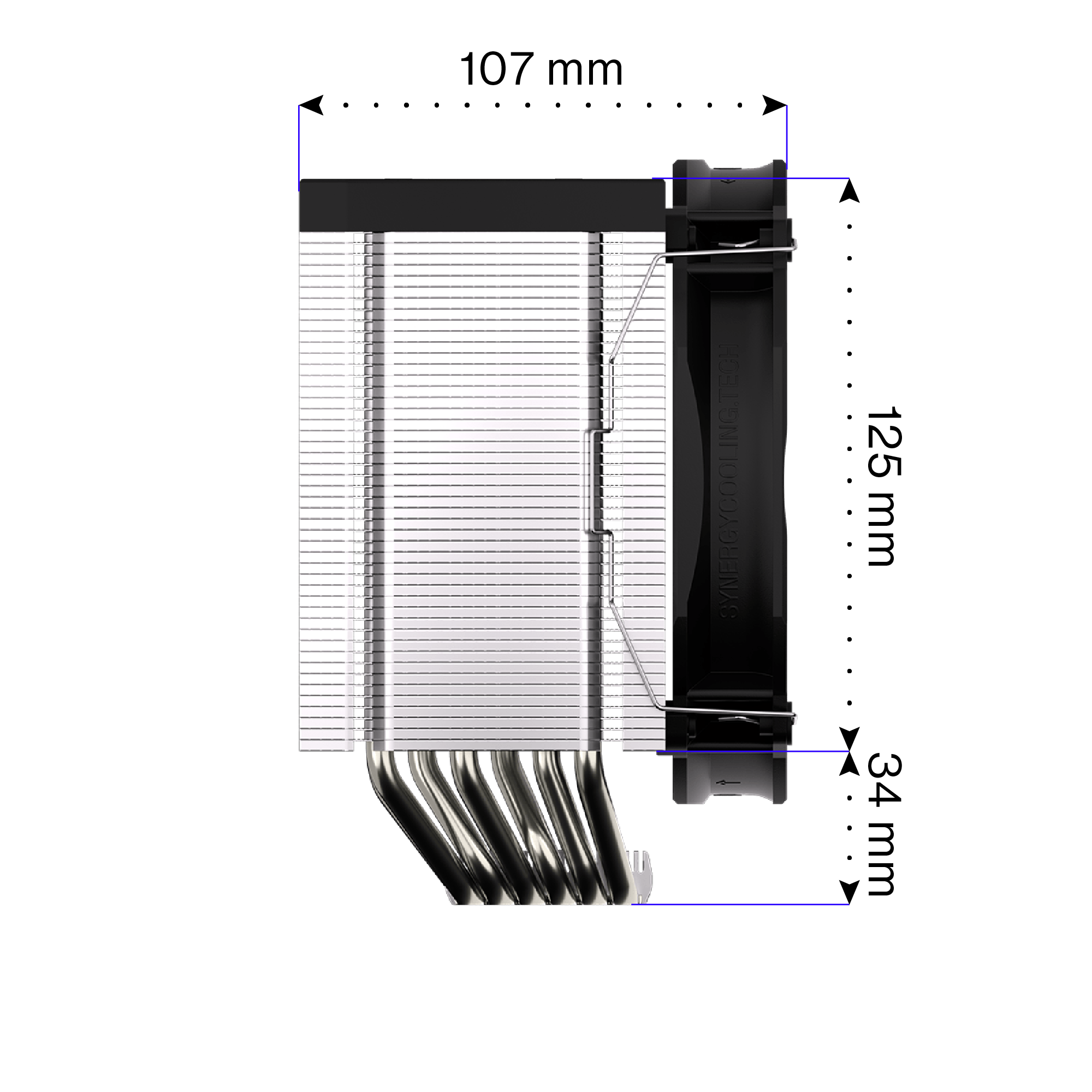 Endorfy Fortis 5 High Performance CPU Air Cooler (EY3A008) - Efficient Cooling for Gaming PCs and Workstations