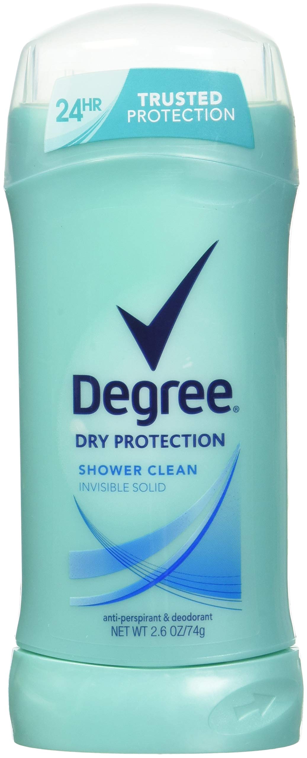 Degree Men's Invisible Solid Antiperspirant & Deodorant, Shower Clean Scent, 2-Pack (5.2 oz) - Long-Lasting Protection for Active Lifestyles & Gym Sessions