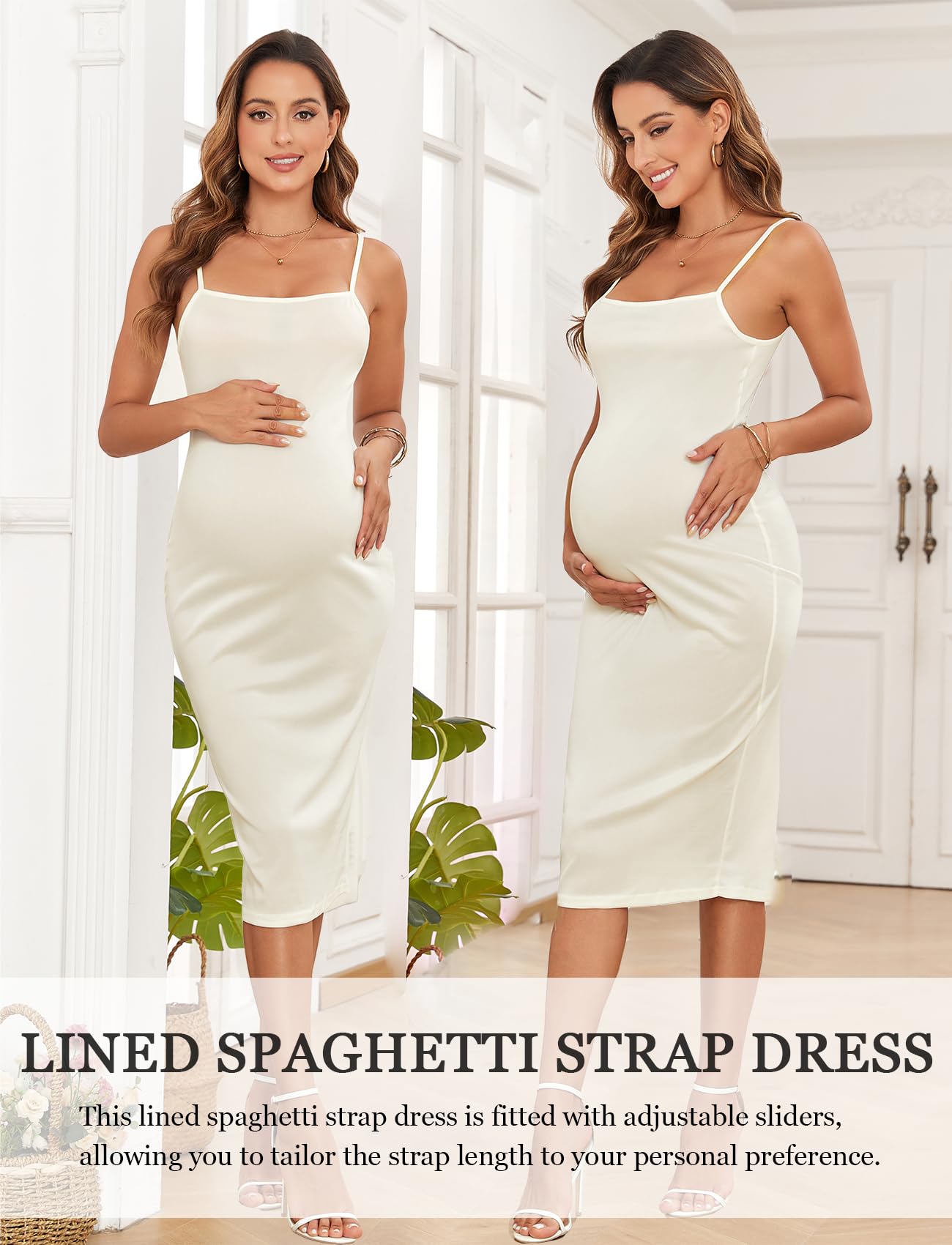 Stylish Mesh Maternity Dress with Ruched Sides & Round Neck - Perfect for Baby Showers, Weddings & Cocktail Parties | Comfortable Pregnancy Dress for Fall 2024 | Ideal for Special Occasions & Everyday Wear
