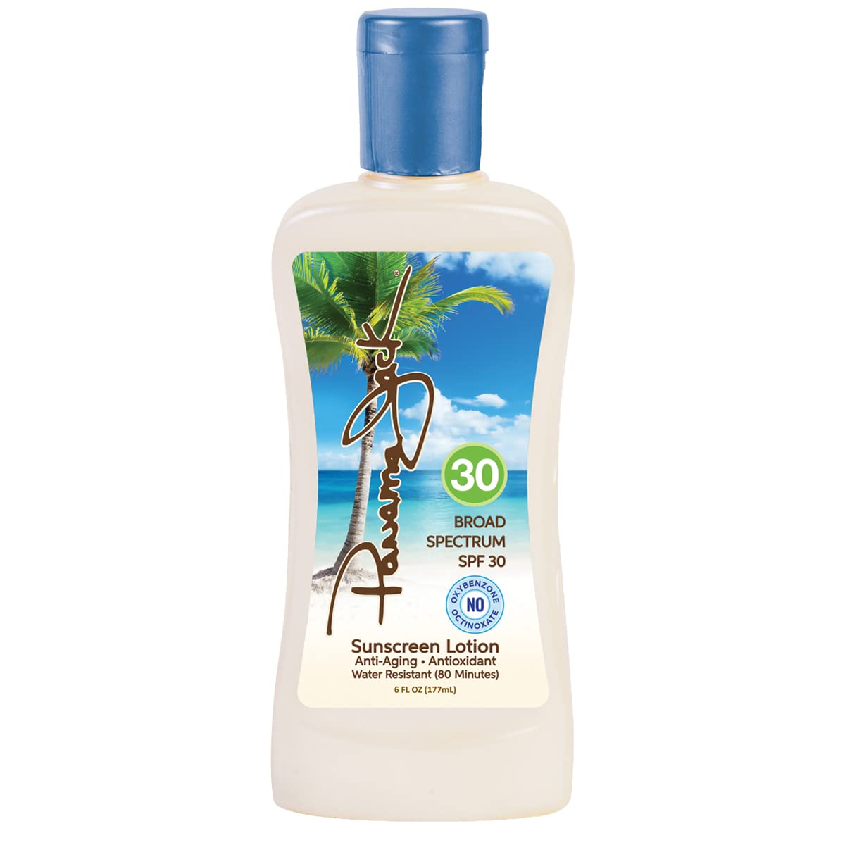 Panama Jack Sunscreen Lotion SPF 30 - Broad Spectrum UVA/UVB Protection, Water Resistant, PABA-Free, Paraben-Free, Gluten-Free & Cruelty Free, 6 Fl Oz (6-Pack) - Perfect for Beach, Pool & Outdoor Activities