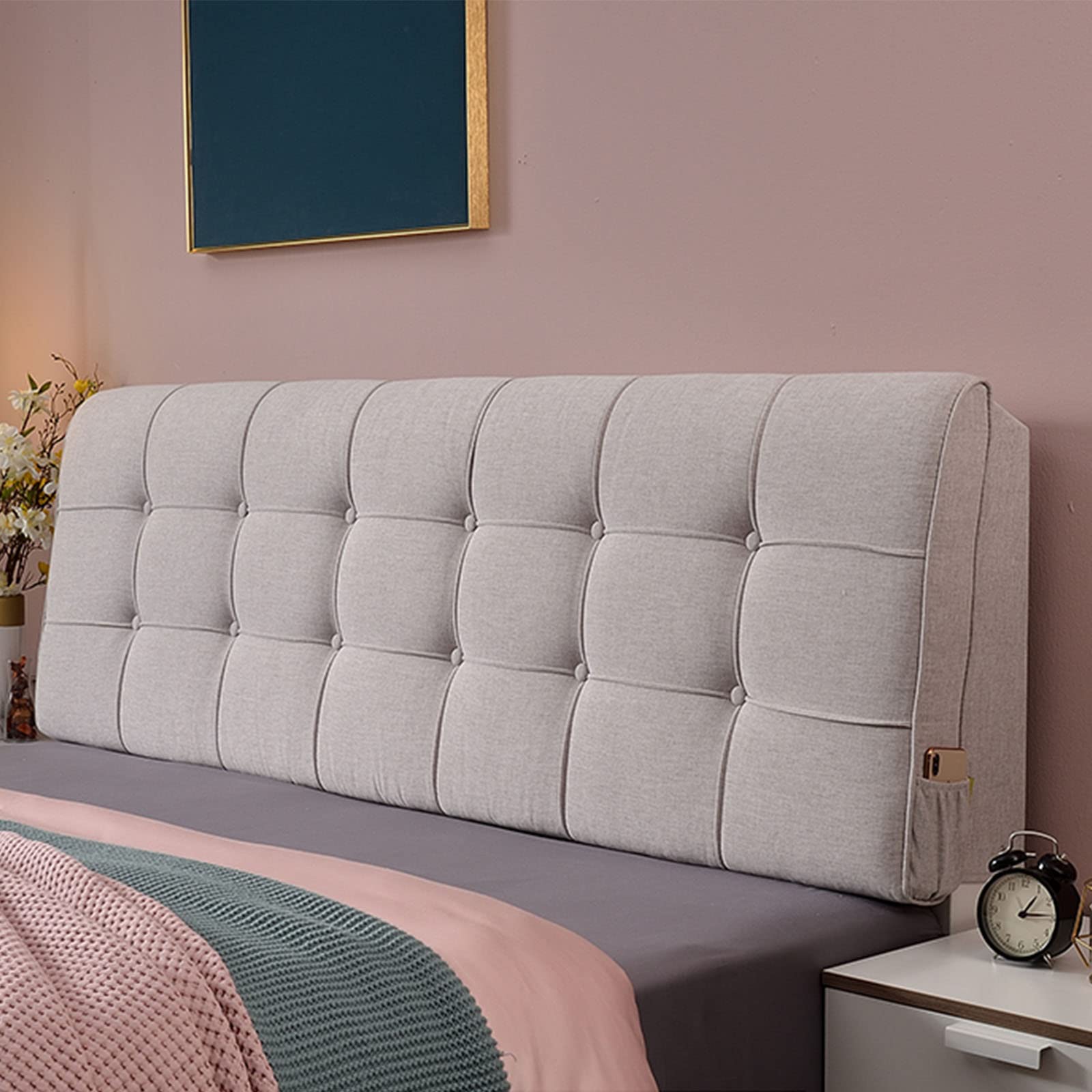 Large Rectangular Wedge Headboard Cushion - 35.4