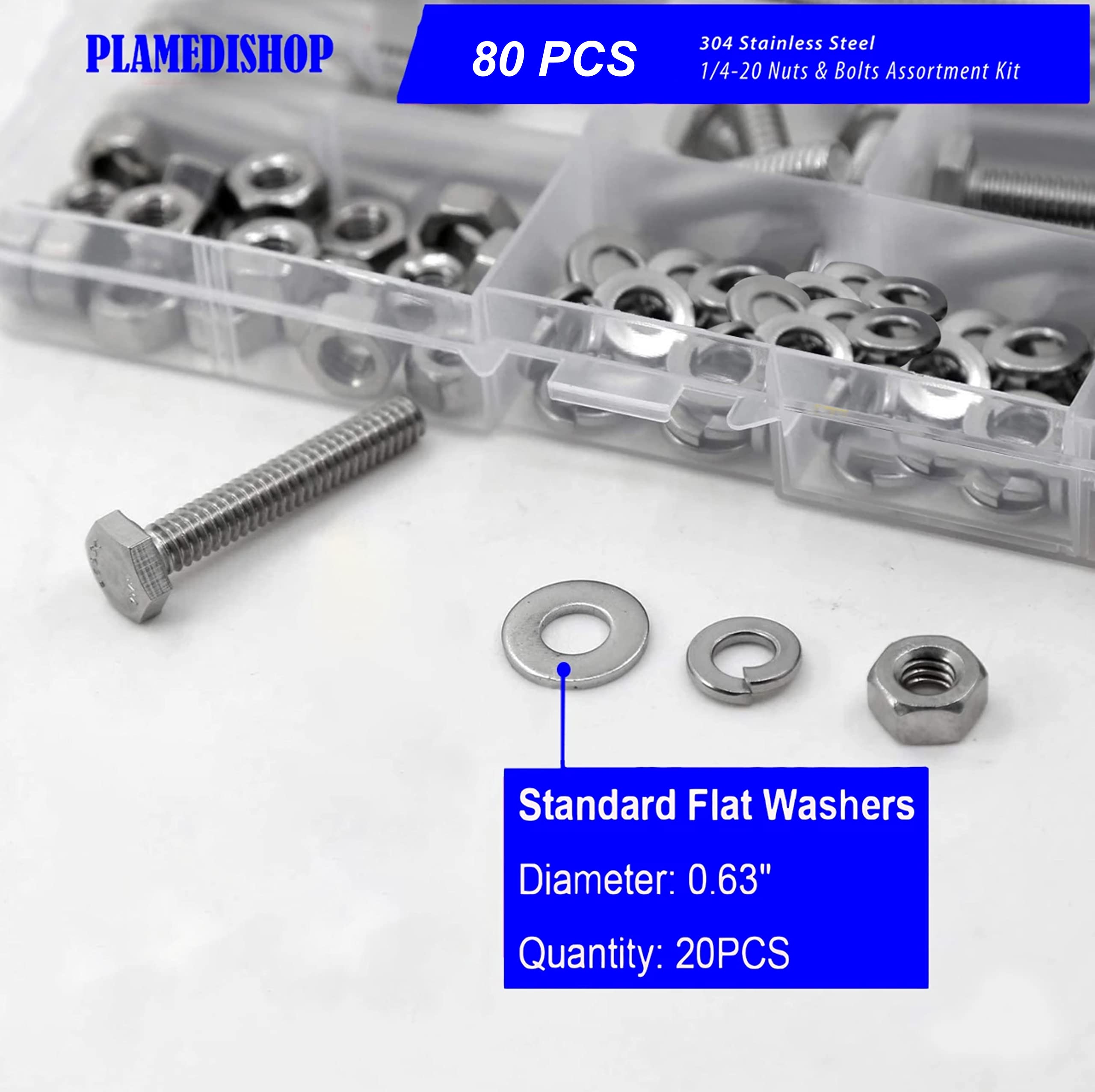 Alloy Steel Hex Bolt & Nut Kit - Heavy Duty for Construction & Repair