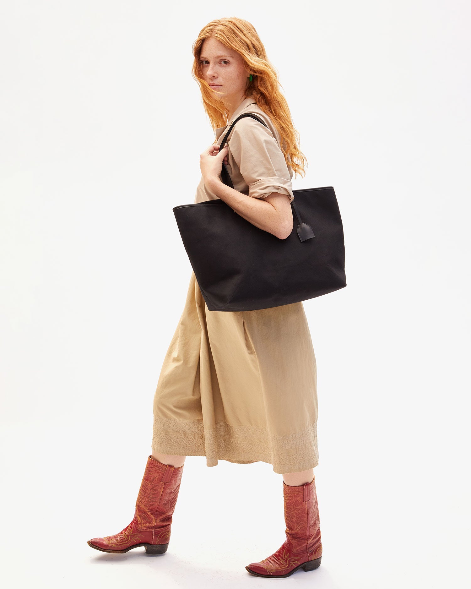 Volie Black Canvas Tote Bag - Stylish & Durable for Women - Perfect for Work, Shopping & Travel