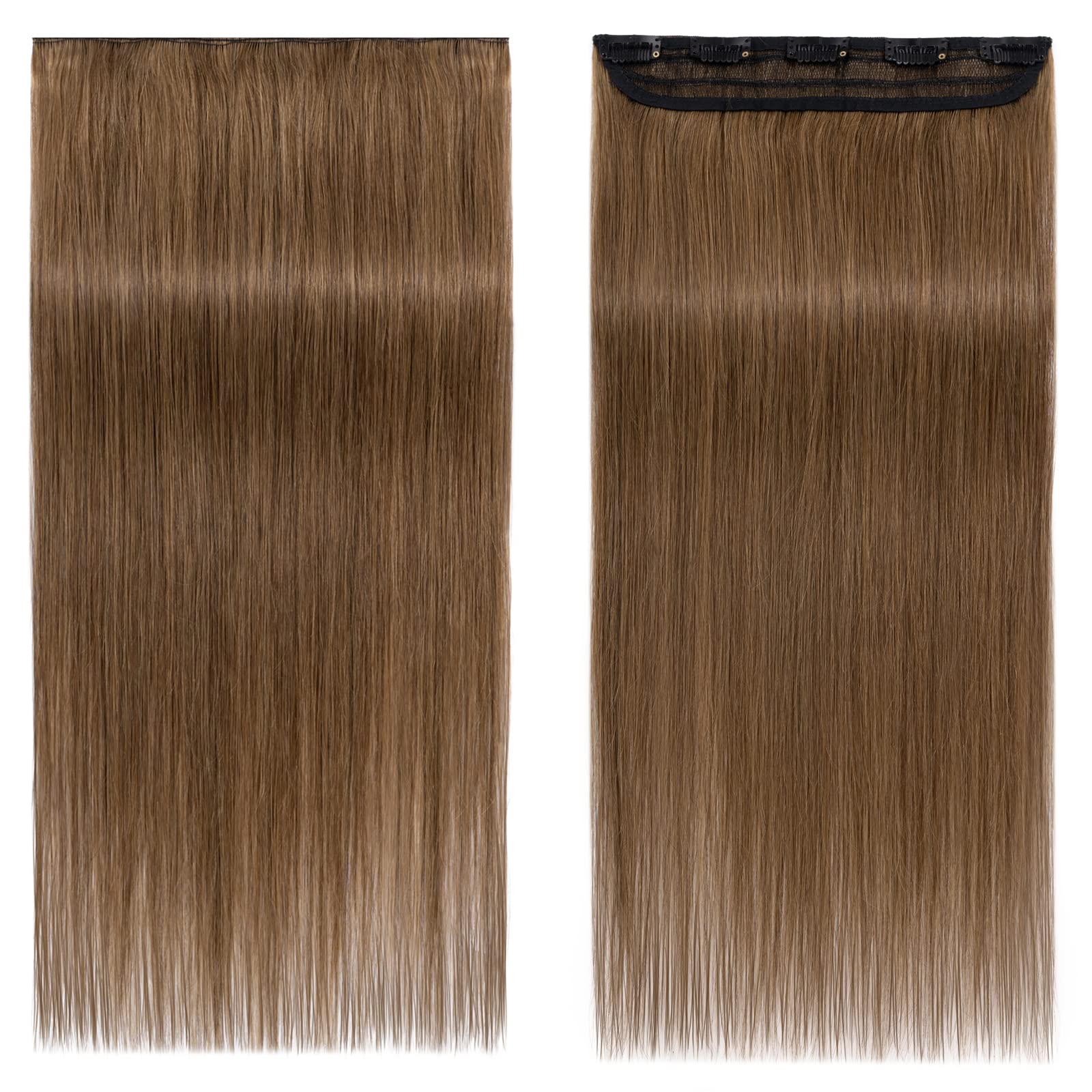 S-noilite 100% Real Human Hair Clip-in Extensions - 22