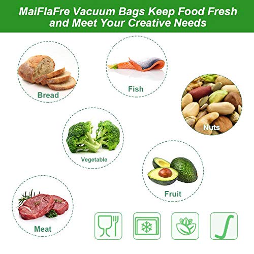 100 Gallon 11X16 Commercial Grade Vacuum Sealer Bags - BPA Free Heavy Duty Freezer Storage Bags for Food Preservation | Compatible with All Vacuum Sealer Machines | Ideal for Sous Vide, Meal Prep & Long-Term Freezer Storage