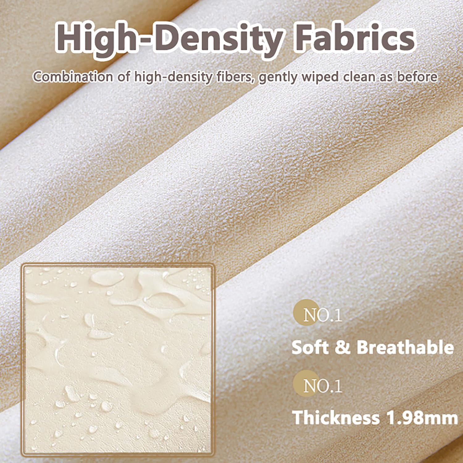 Thicken Headboard Cover - Double-Sided Filling Cotton Stretch Slipcover for Full/Queen/Cal King Size Beds (78.7in King) - Washable, Dustproof Bed Headboard Protector in Black - Perfect for Bedroom Decor & Mattress Protection