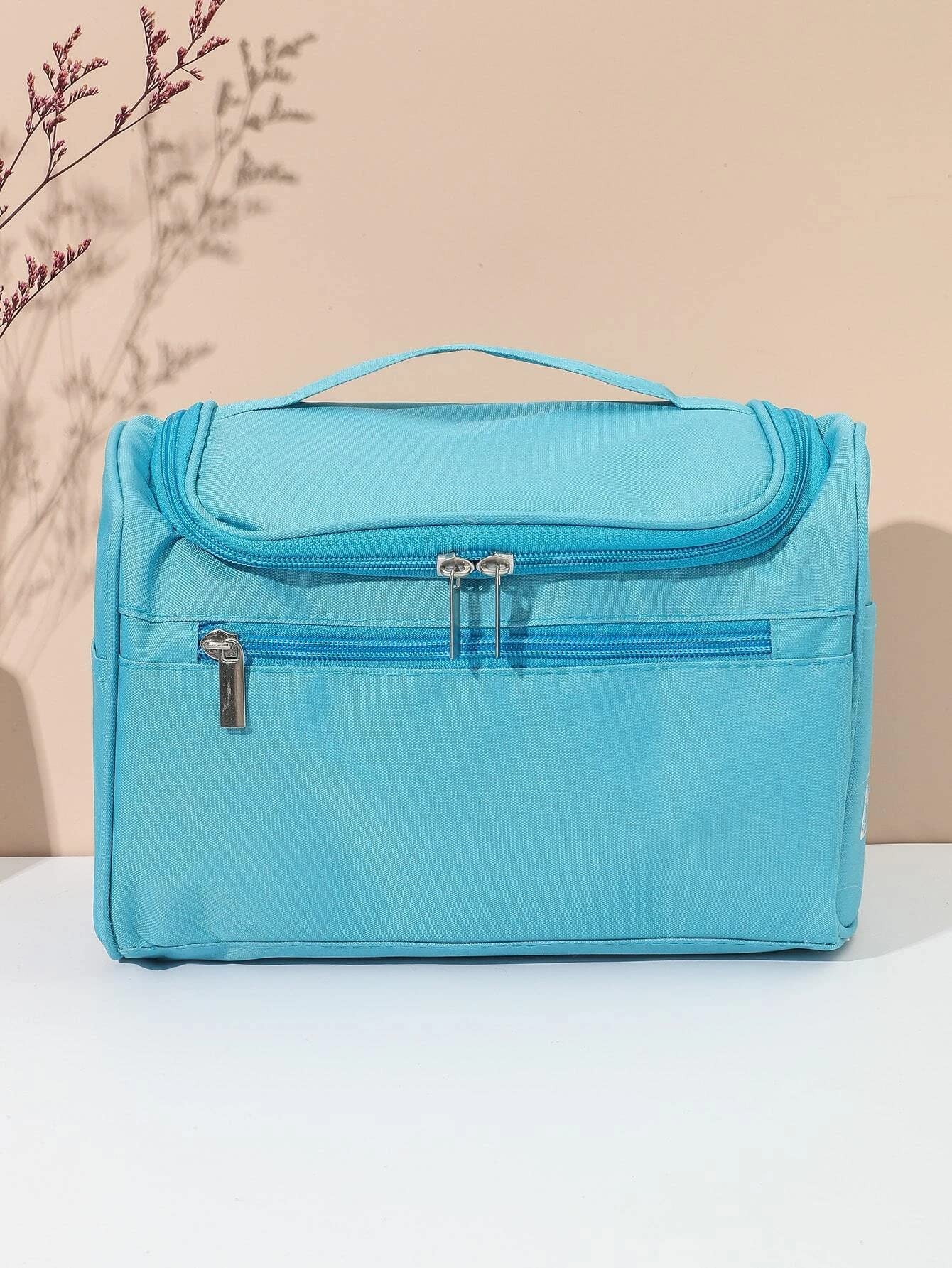 Fashion Cosmetic Organizer Bag for Women - Travel & Home Use (Navy Blue)